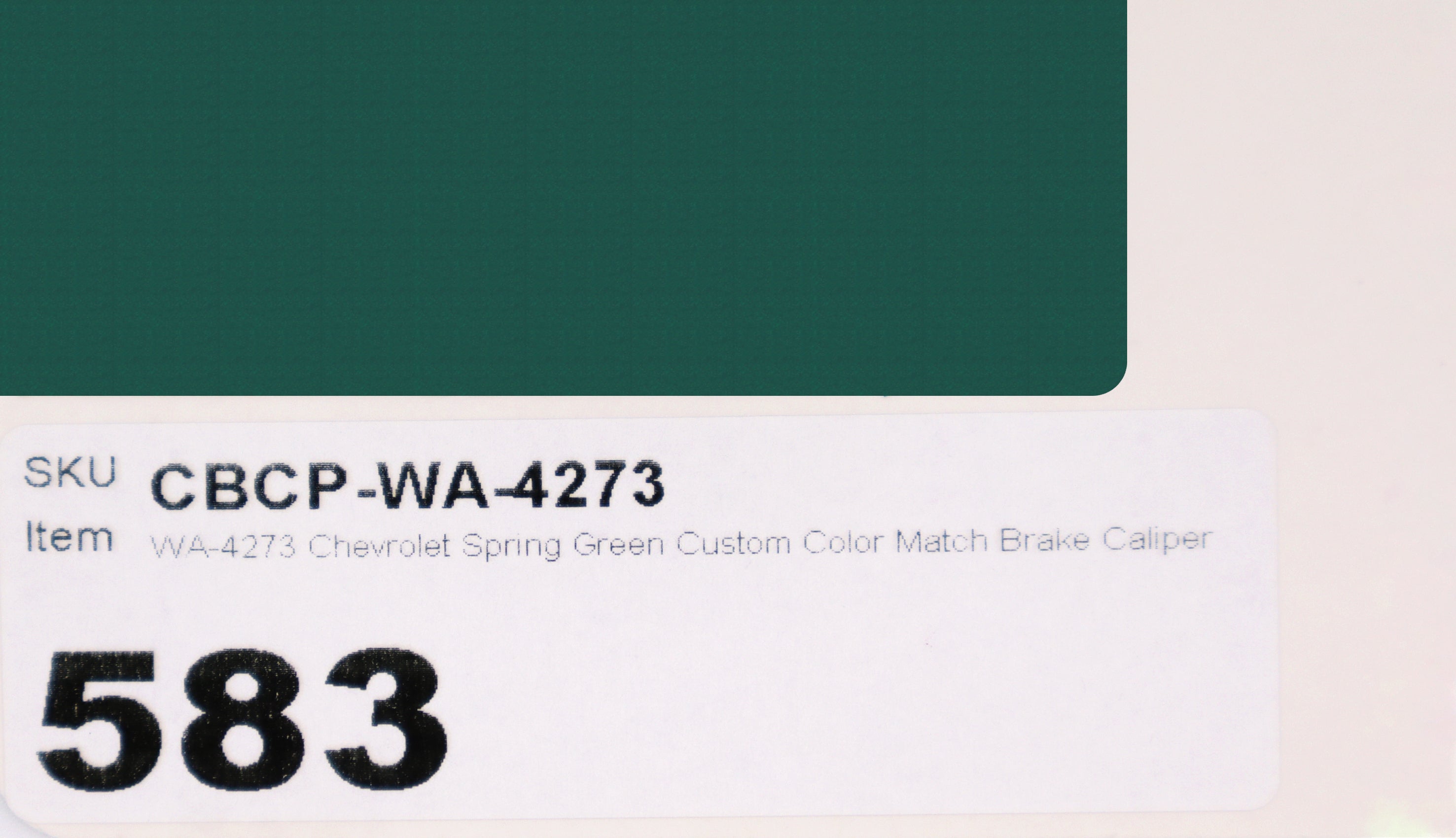 WA-4273 Chevrolet Spring Green Custom Color Match Brake Caliper Paint