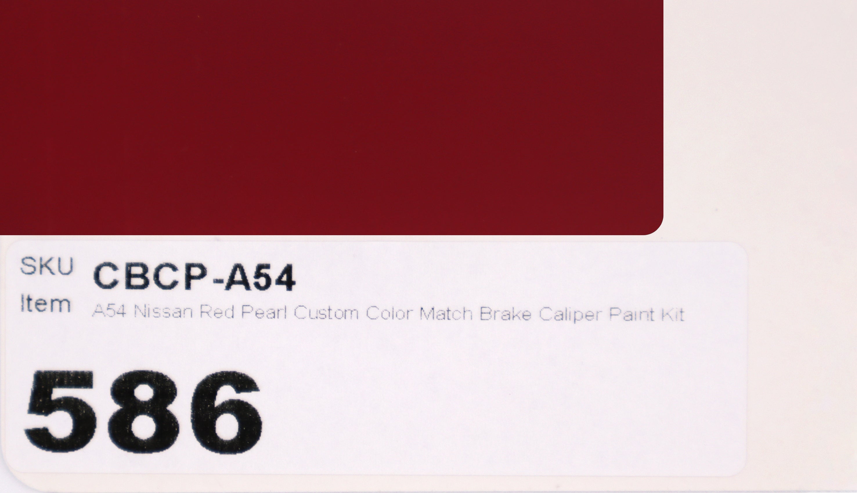 A54 Nissan Red Pearl Custom Color Match Brake Caliper Paint