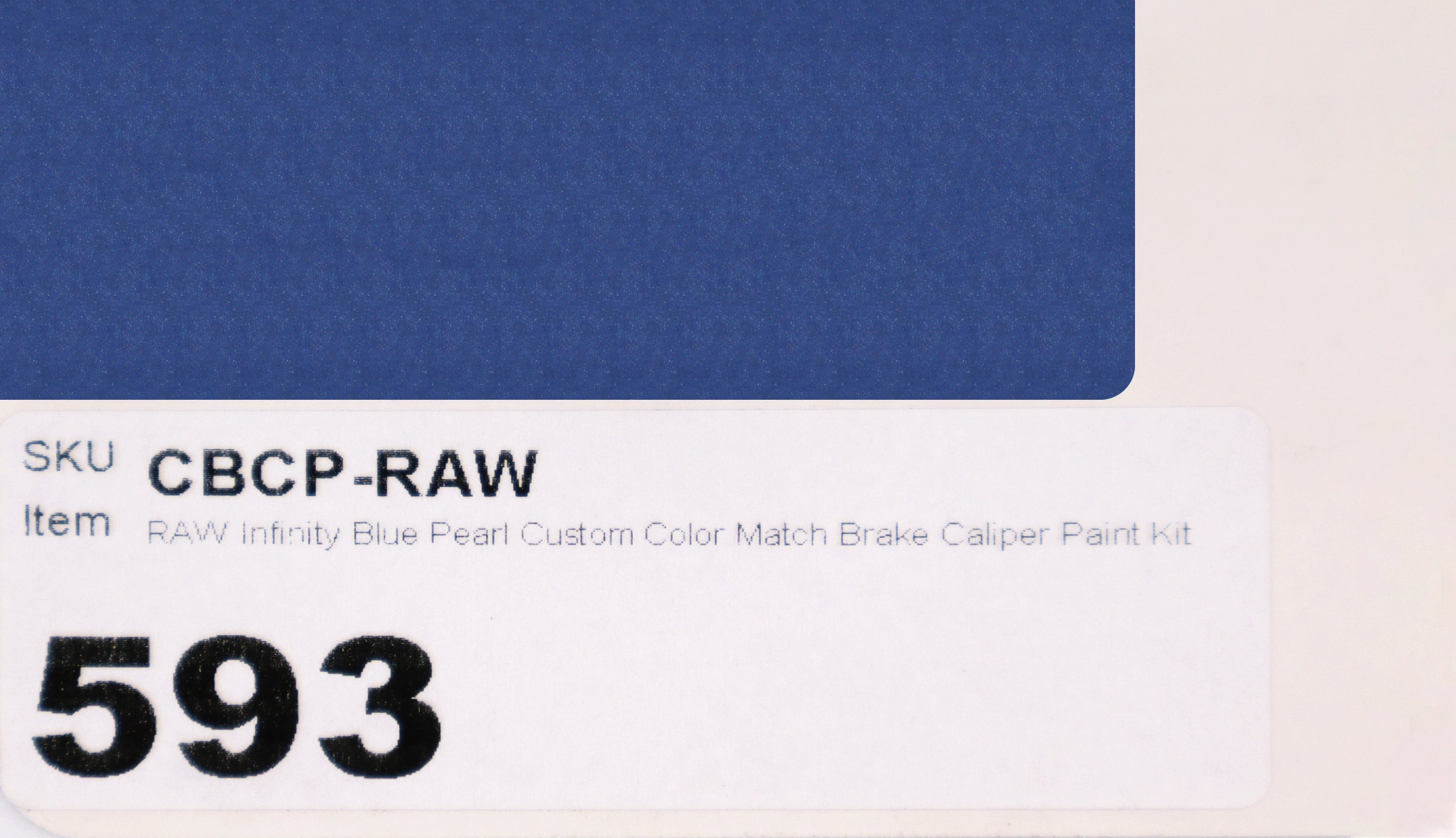 RAW Infinity Blue Pearl Custom Color Match Brake Caliper Paint