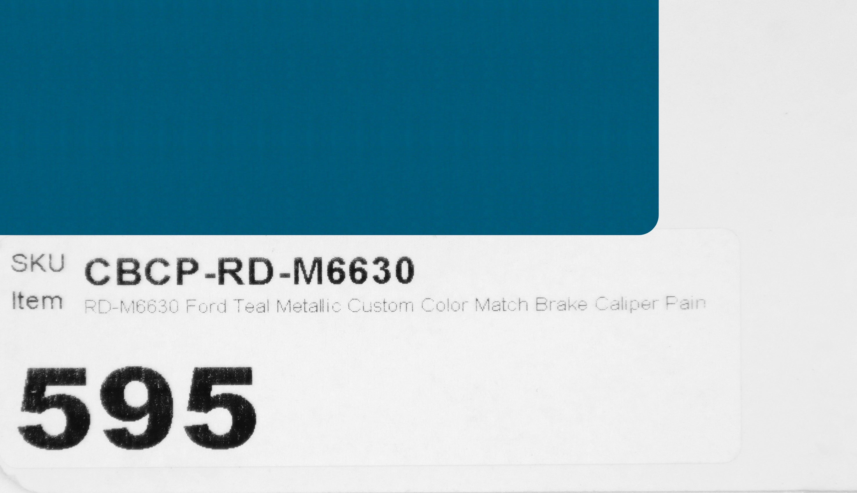 RD-M6630 Ford Teal Metallic Custom Color Match Brake Caliper Paint