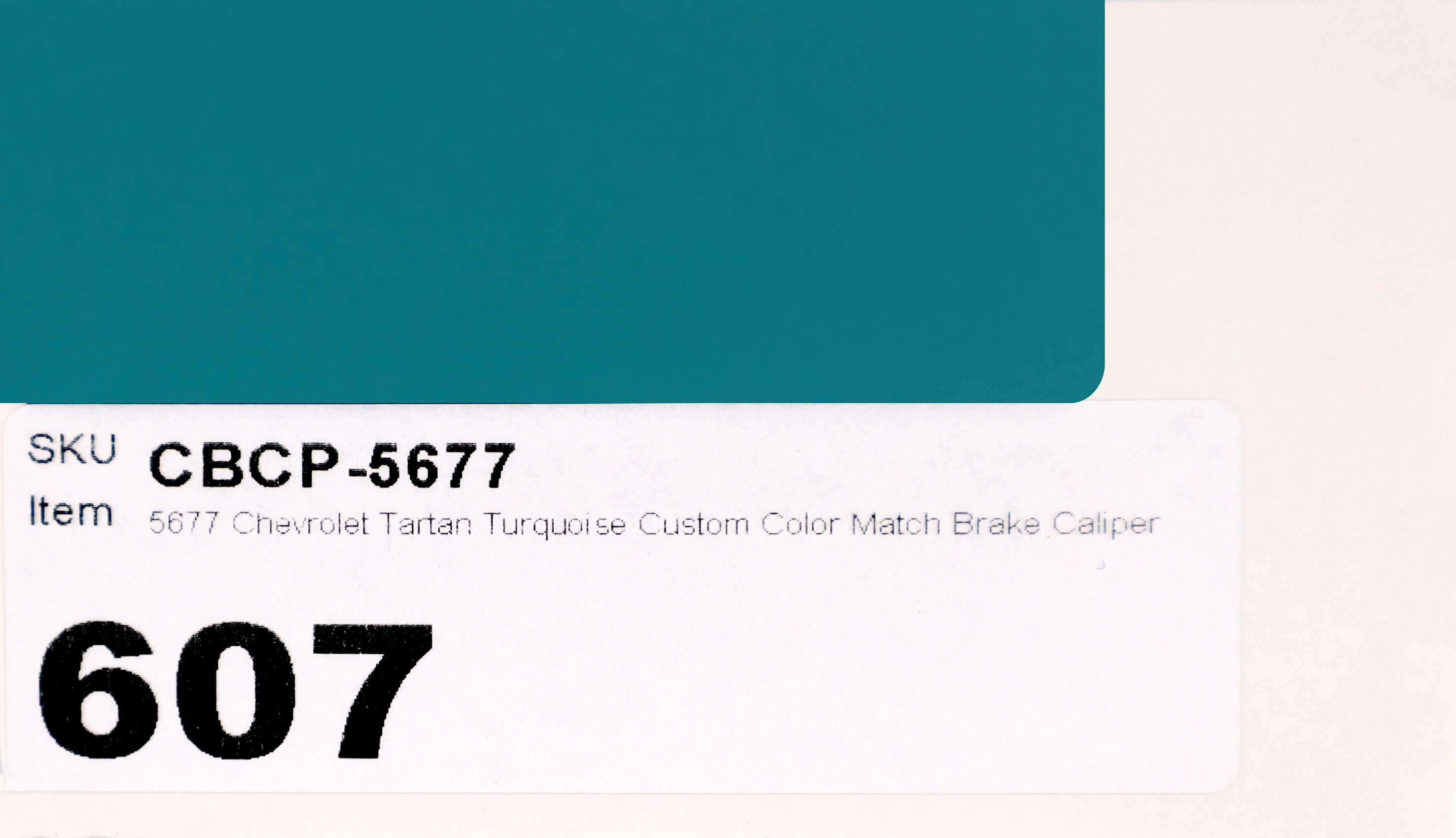 5677 Chevrolet Tartan Turquoise Custom Color Match Brake Caliper Paint