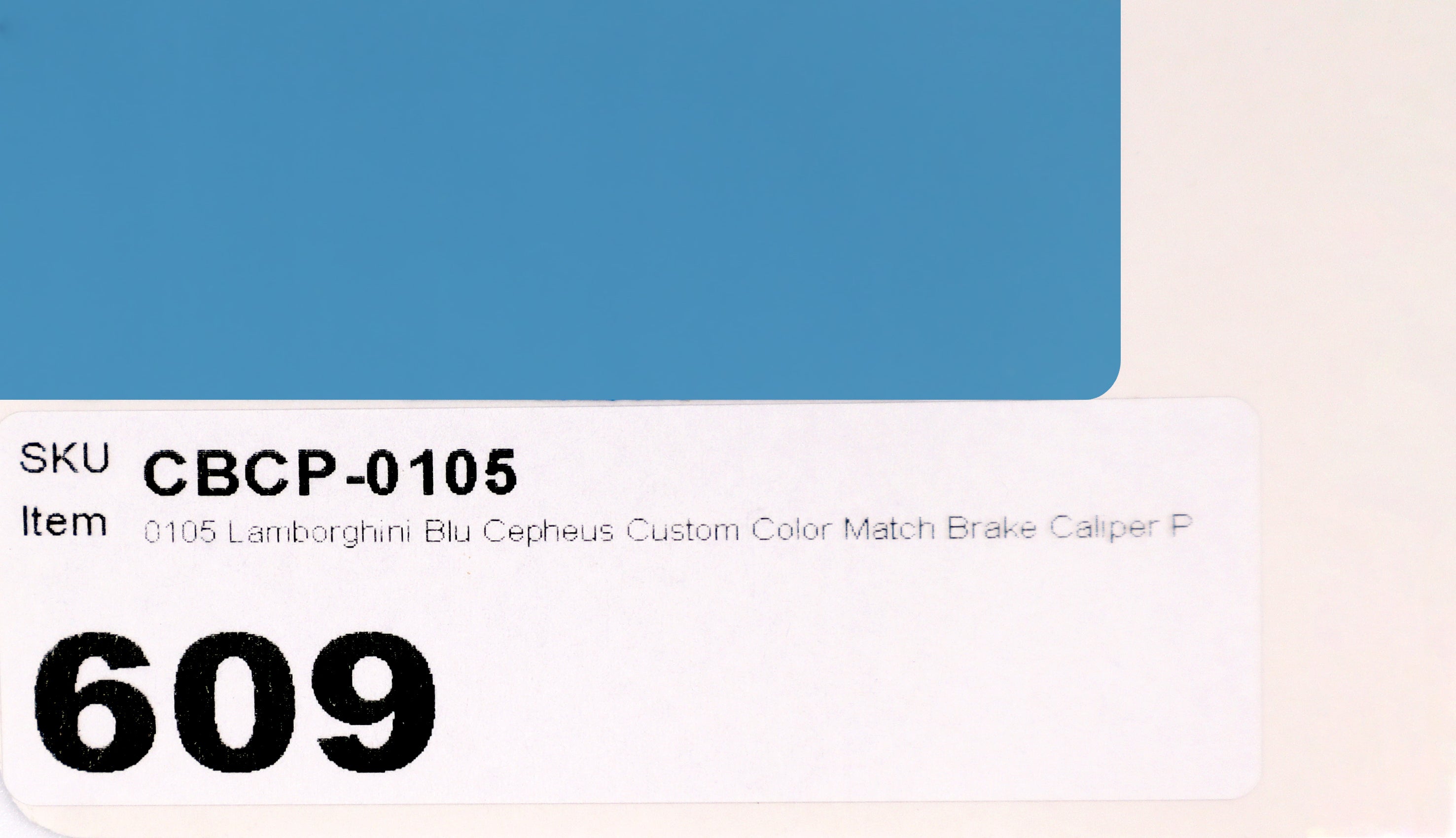 0105 Lamborghini Blu Cepheus Custom Color Match Brake Caliper Paint
