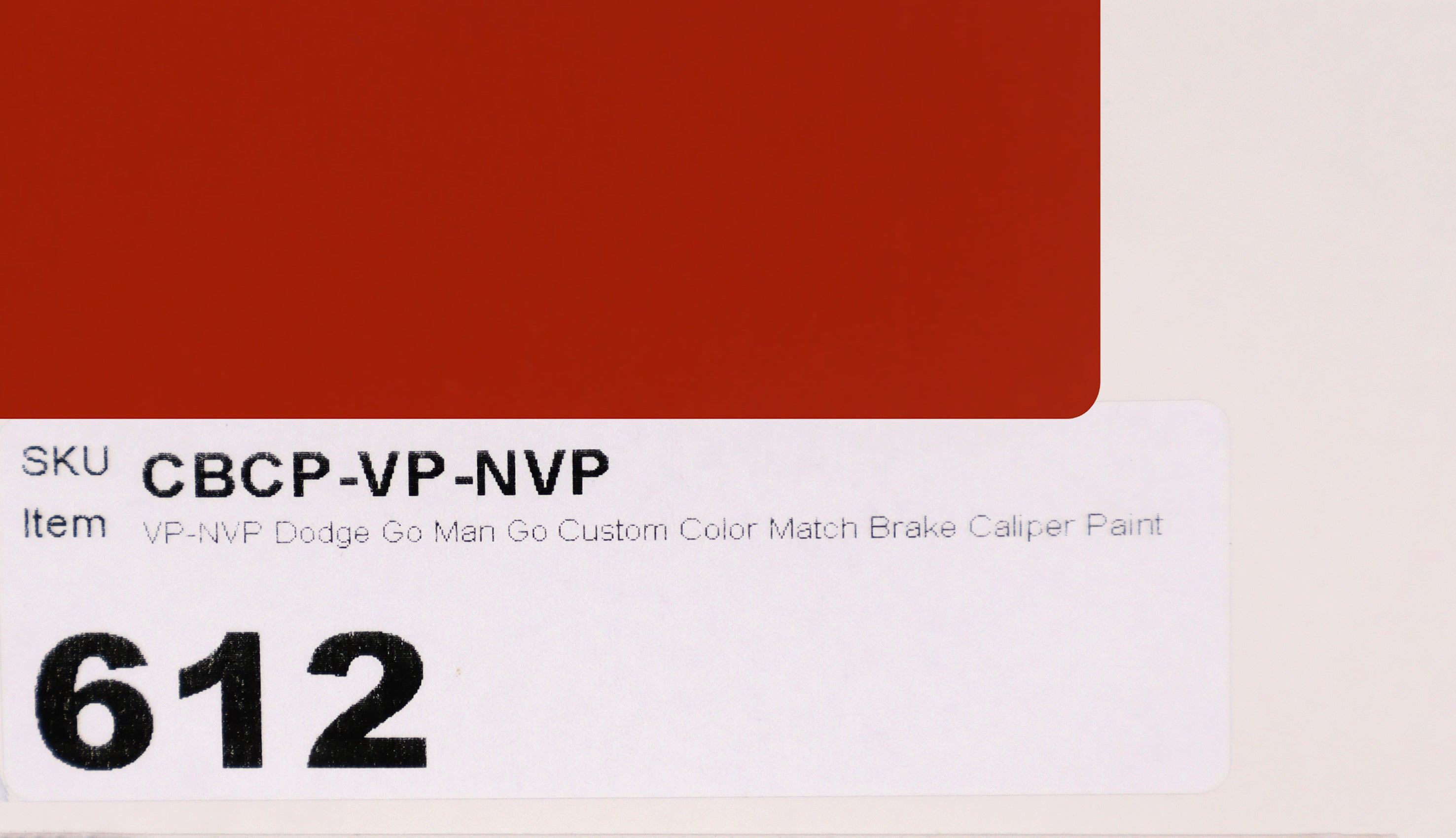 VP-NVP Dodge Go Man Go Custom Color Match Brake Caliper Paint