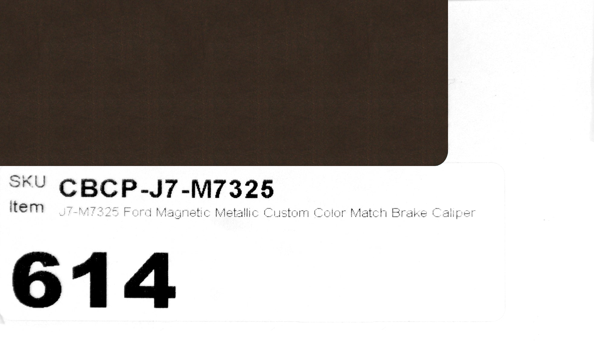 J7-M7325 Ford Magnetic Metallic Custom Color Match Brake Caliper Paint