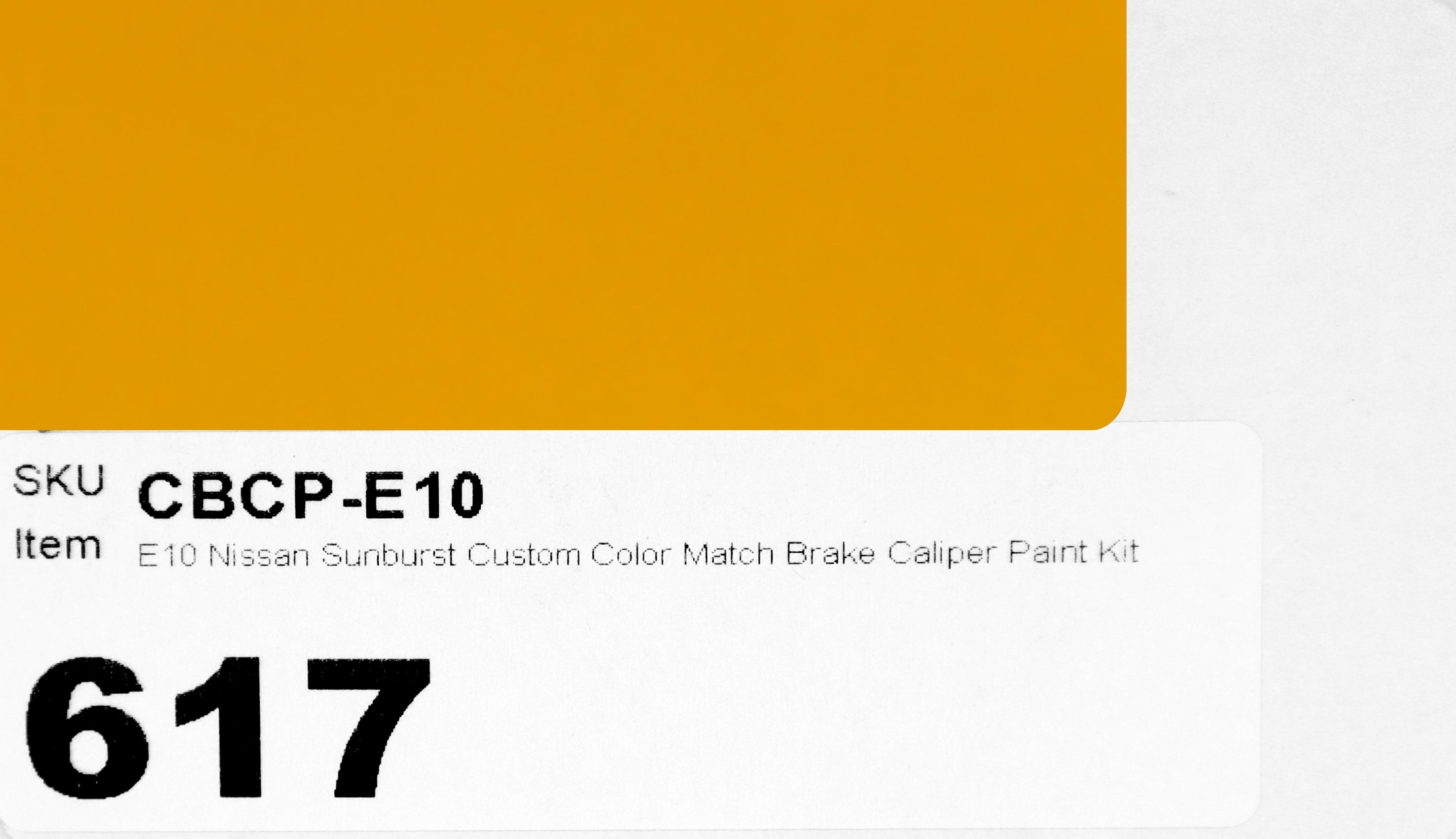E10 Nissan Sunburst Custom Color Match Brake Caliper Paint