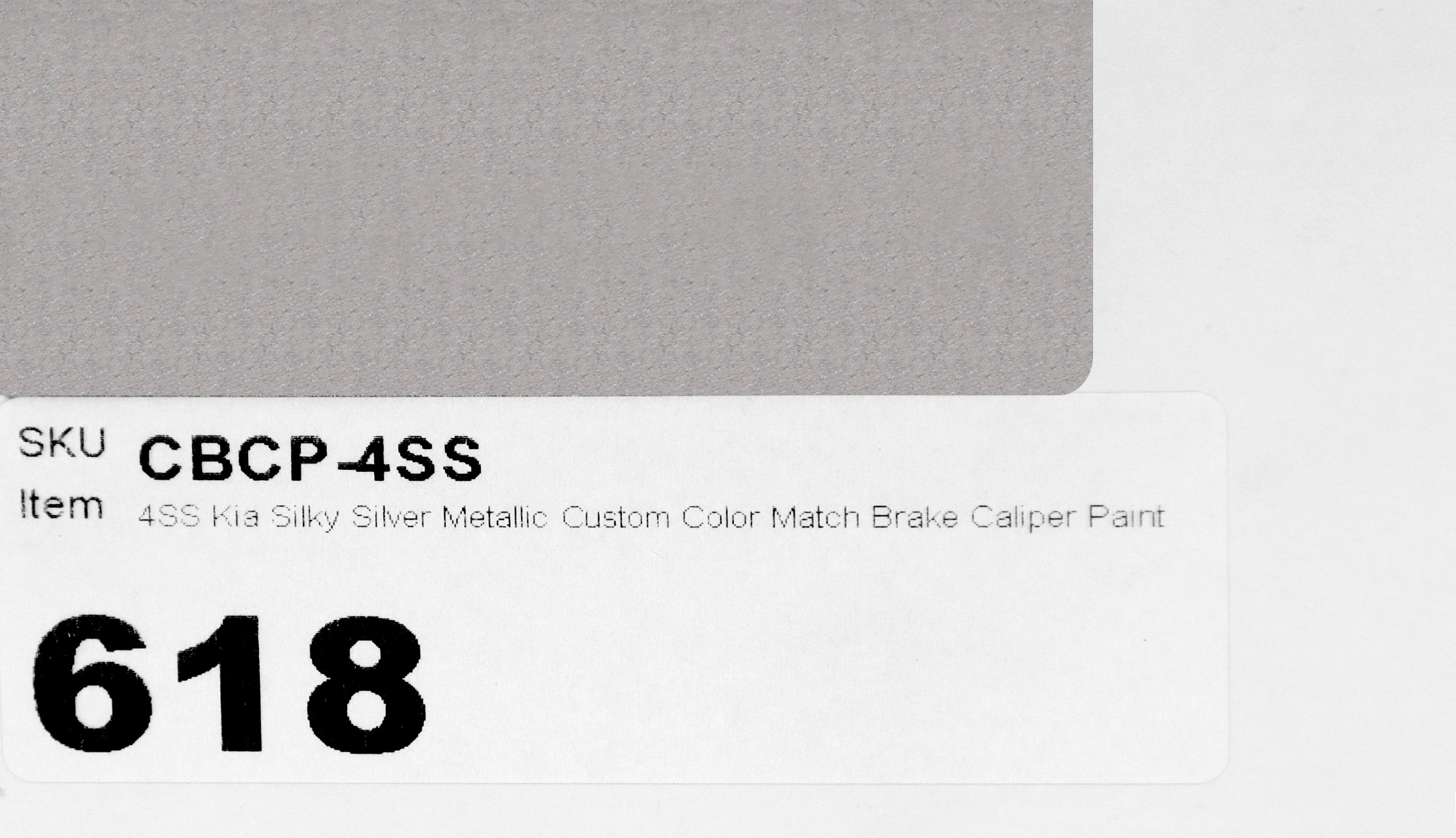 4SS Kia Silky Silver Metallic Custom Color Match Brake Caliper Paint