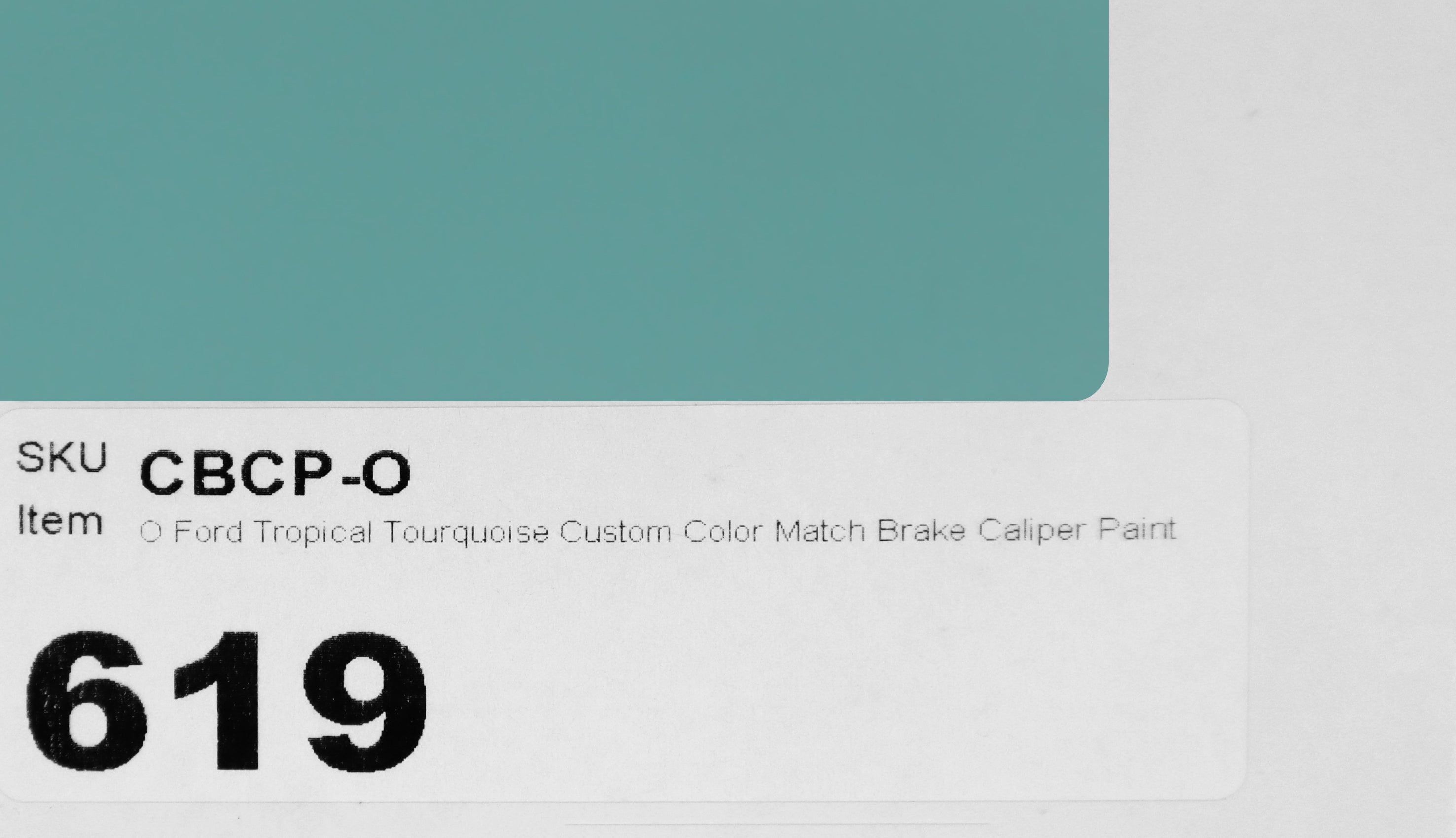 O Ford Tropical Tourquoise Custom Color Match Brake Caliper Paint