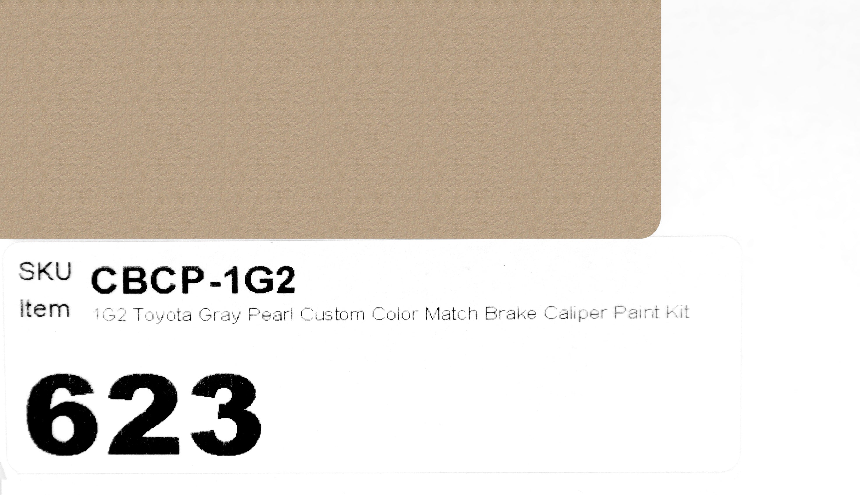 1G2 Toyota Gray Pearl Custom Color Match Brake Caliper Paint