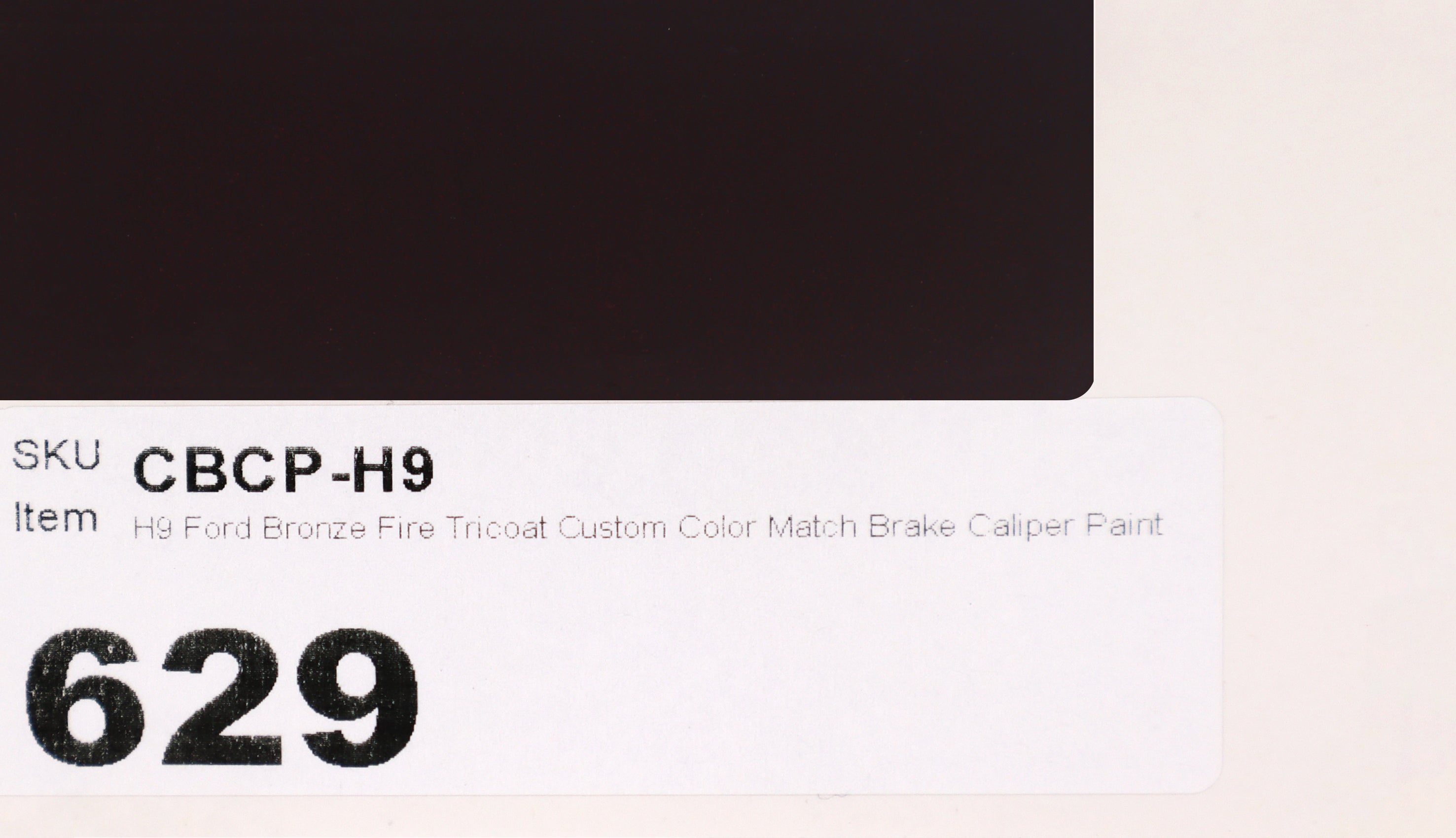 H9 Ford Bronze Fire Tricoat Custom Color Match Brake Caliper Paint