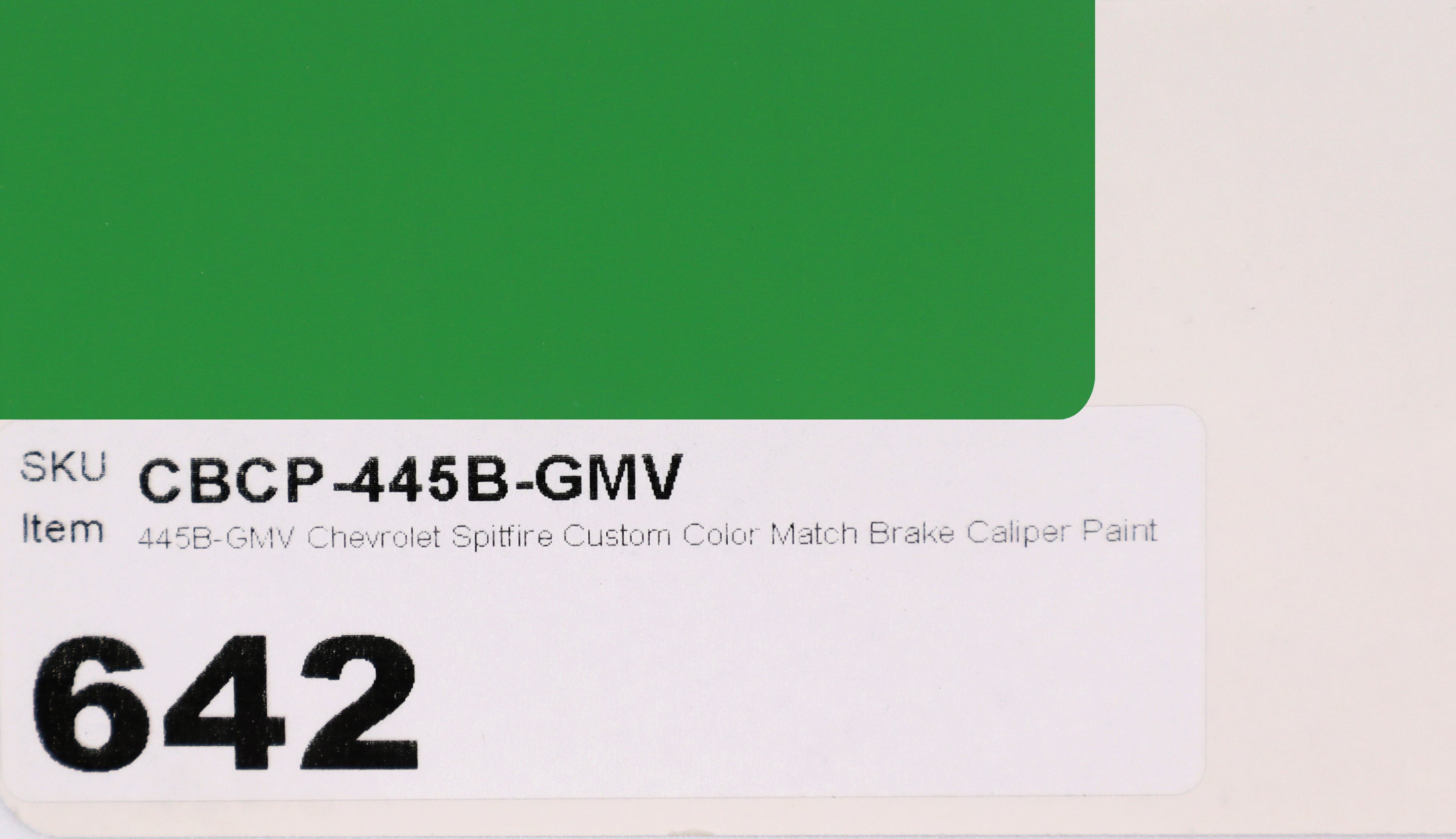 445B-GMV Chevrolet Spitfire Custom Color Match Brake Caliper Paint