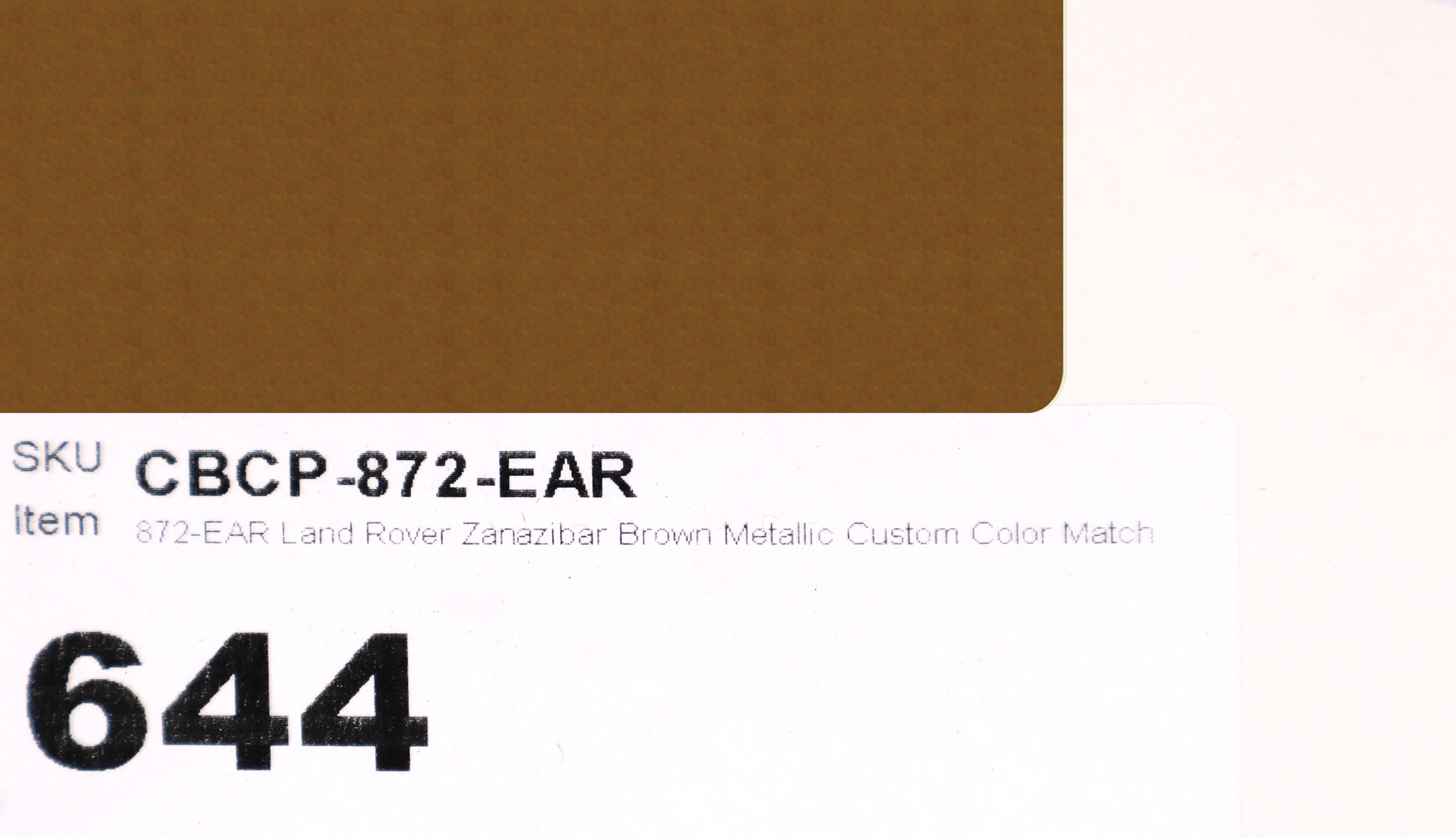 872-EAR Land Rover Zanazibar Brown Metallic Custom Color Match Brake Caliper Paint