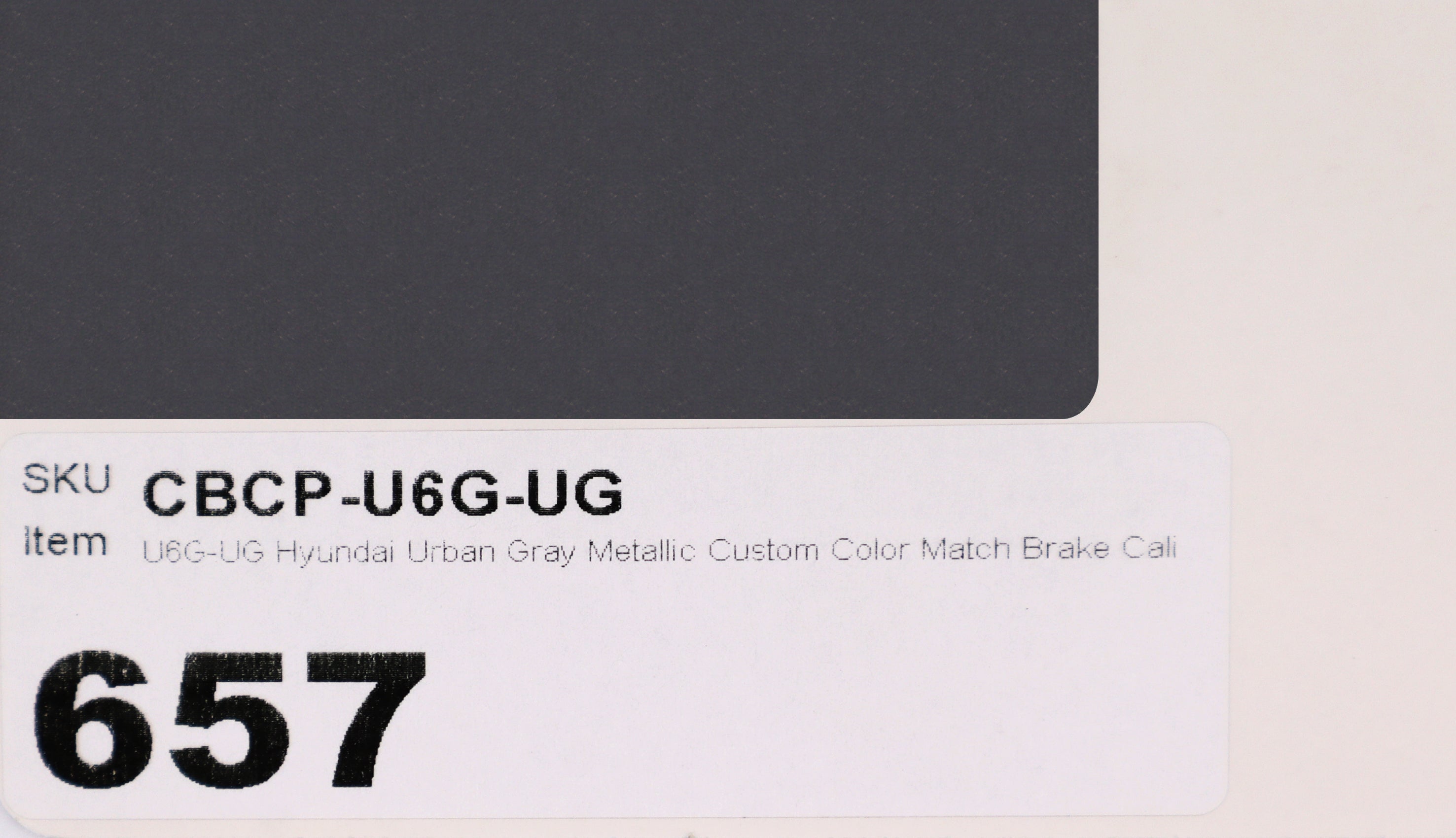 U6G-UG Hyundai Urban Gray Metallic Custom Color Match Brake Caliper Paint