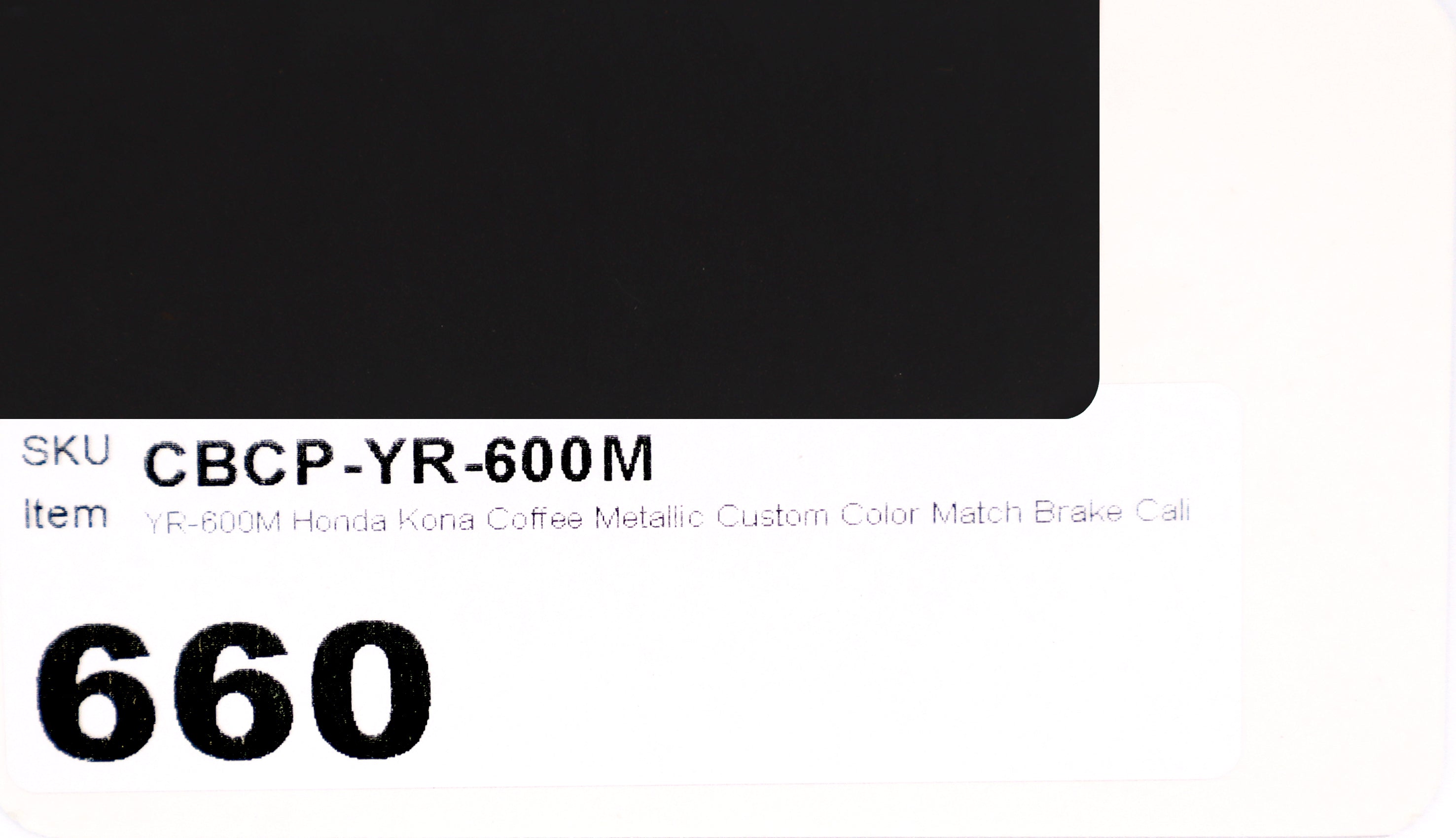 YR-600M Honda Kona Coffee Metallic Custom Color Match Brake Caliper Paint