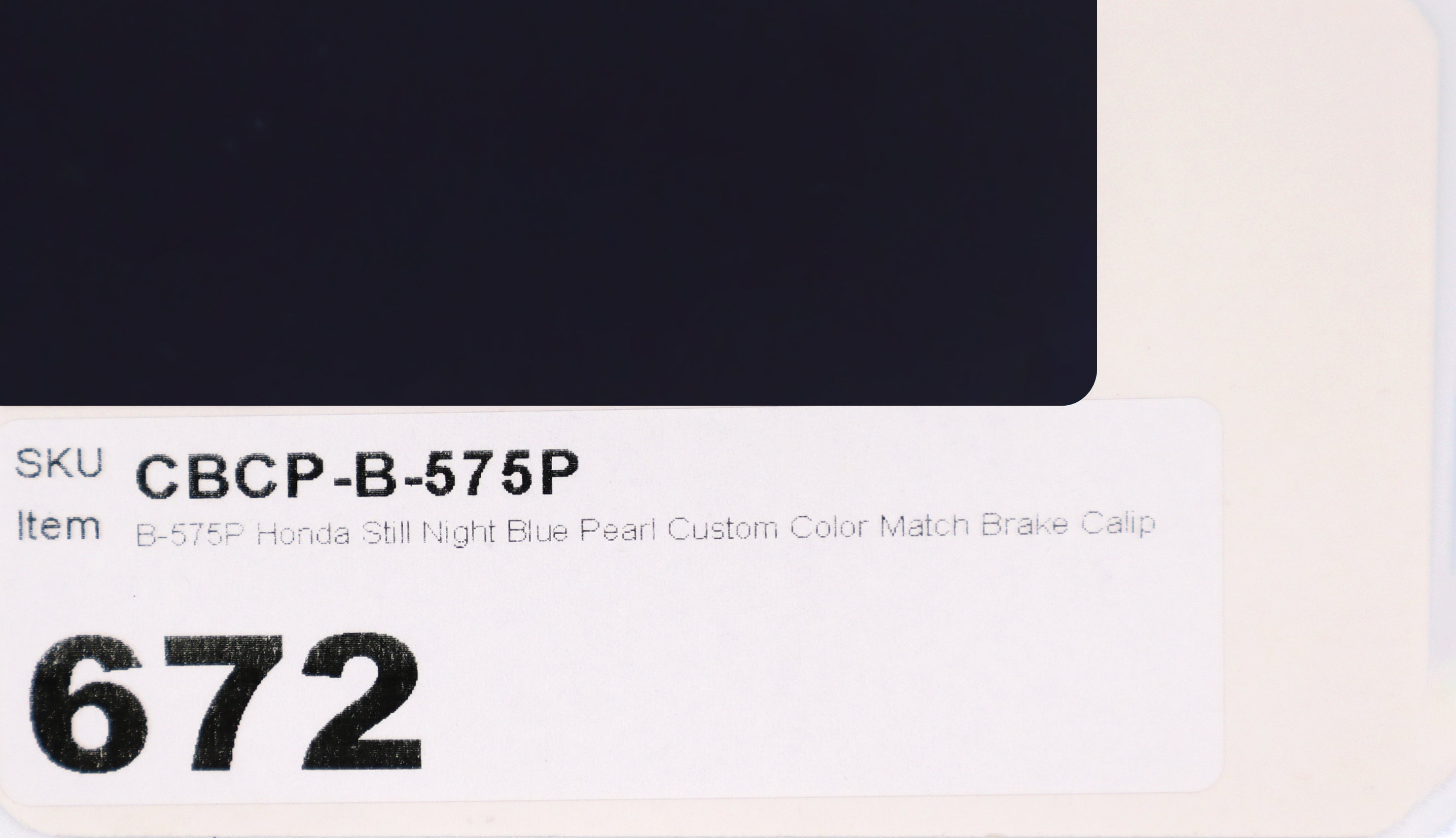B-575P Honda Still Night Blue Pearl Custom Color Match Brake Caliper Paint