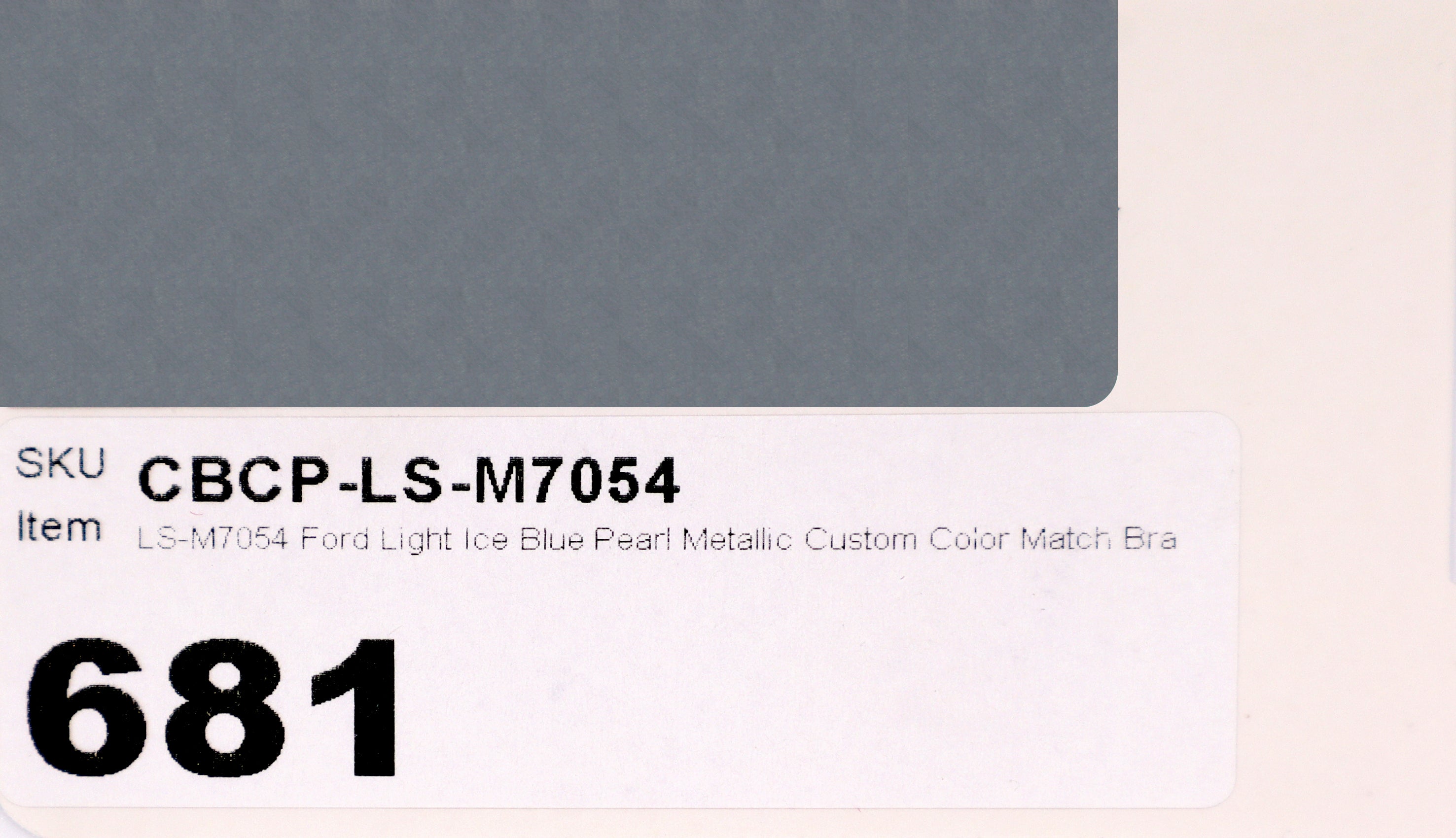 LS-M7054 Ford Light Ice Blue Pearl Metallic Custom Color Match Brake Caliper Paint