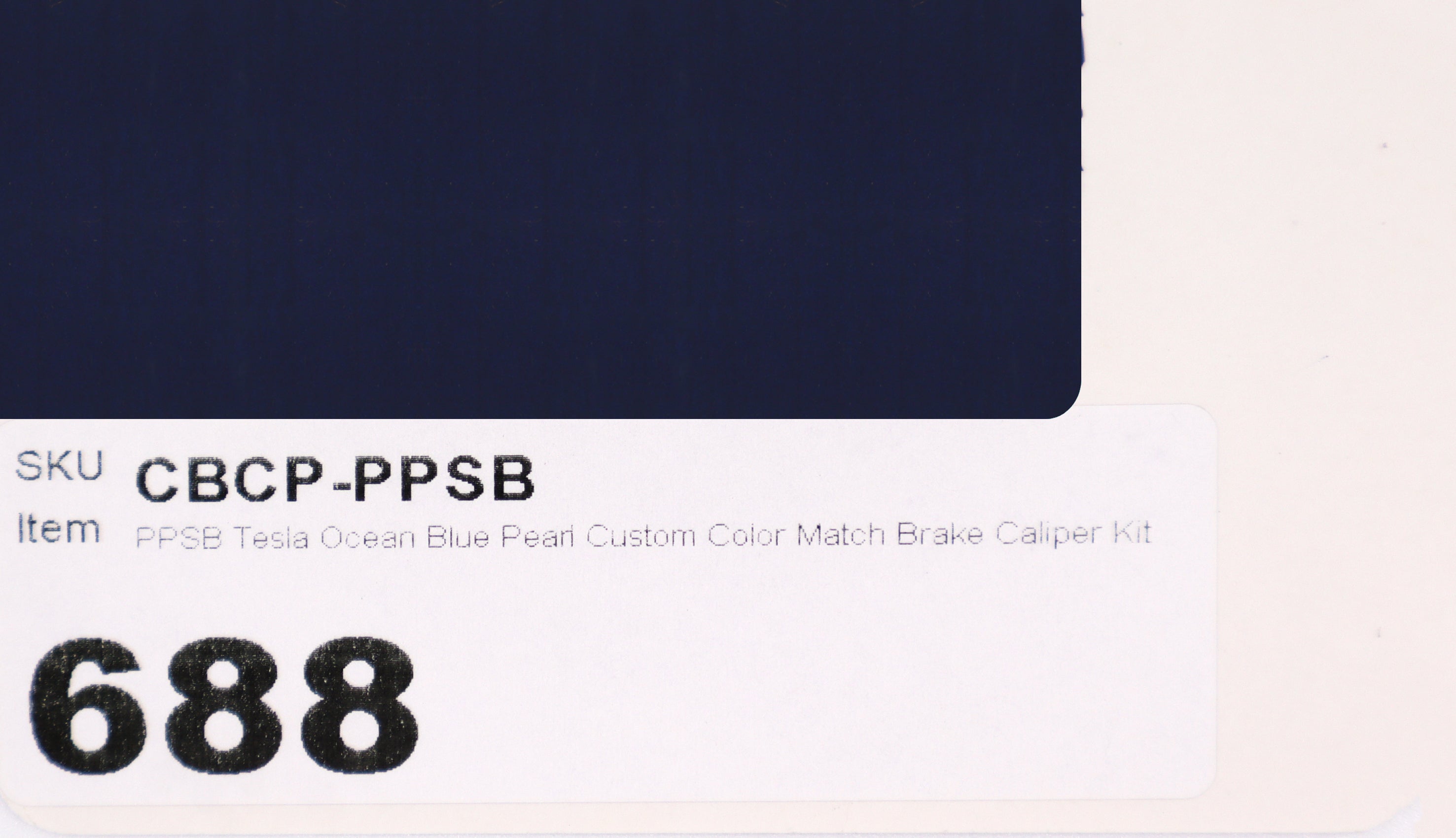 PPSB Tesla Ocean Blue Pearl Custom Color Match Brake Caliper Paint