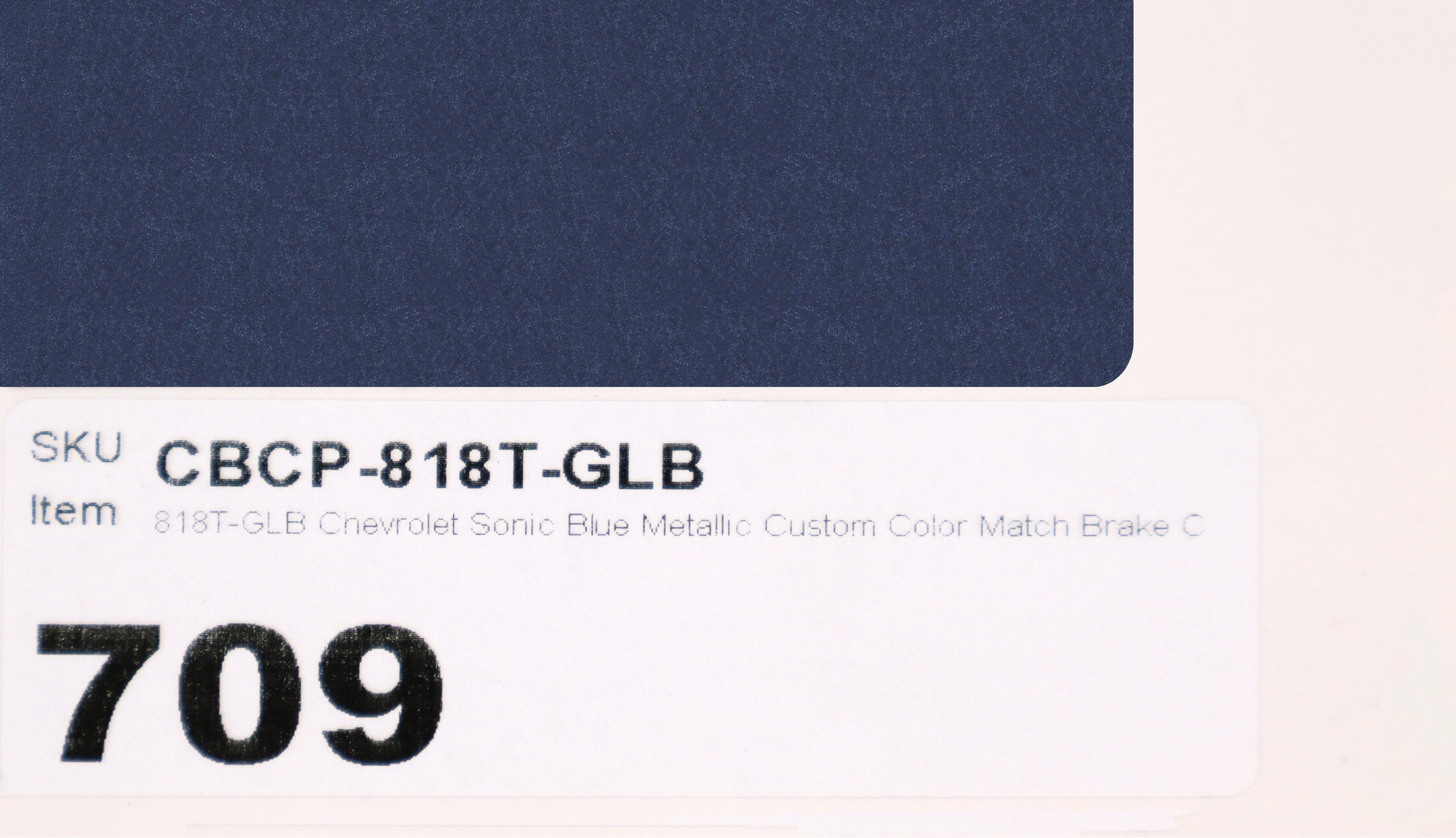 818T-GLB Chevrolet Sonic Blue Metallic Custom Color Match Brake Caliper Paint