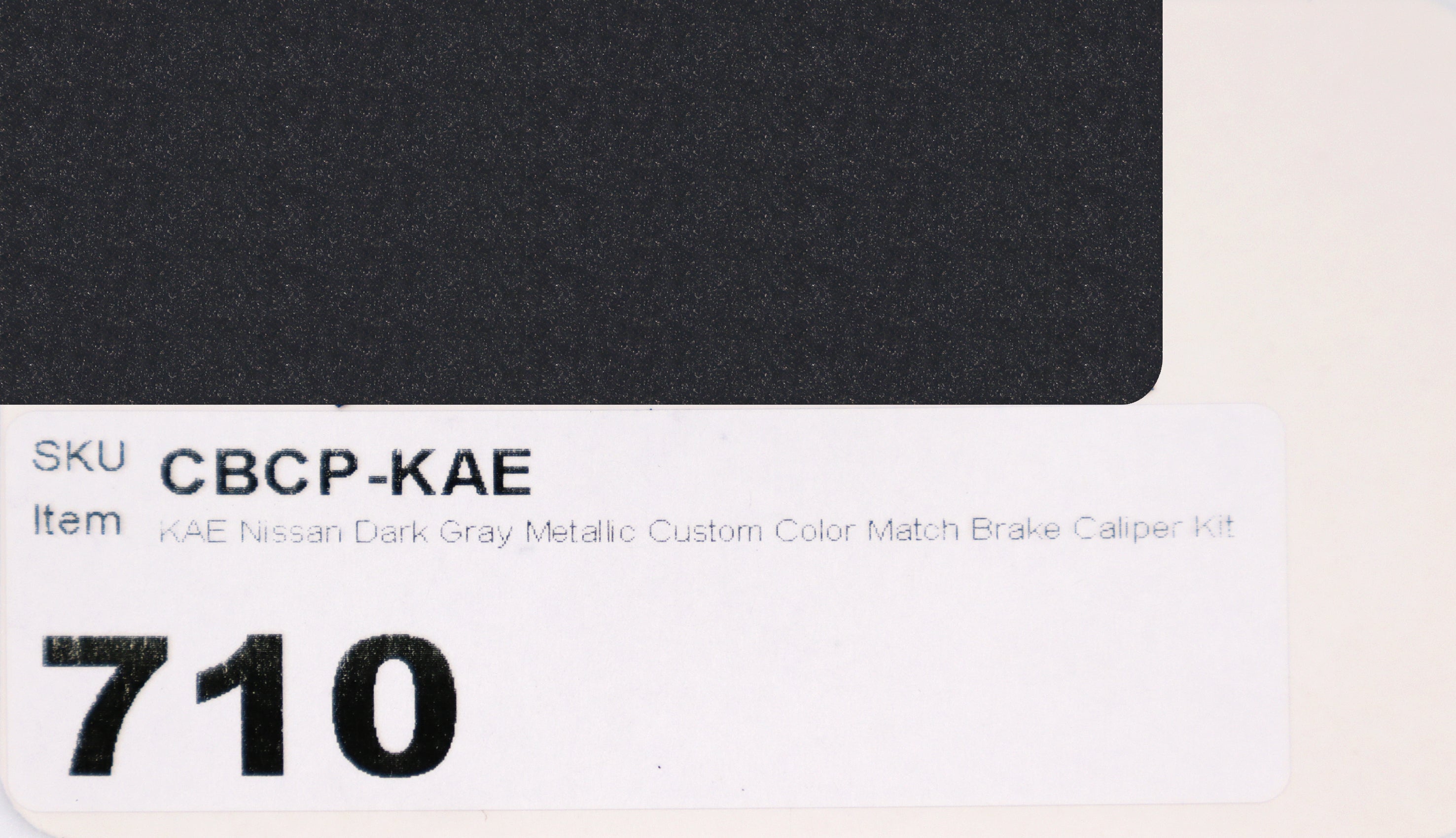 KAE Nissan Dark Gray Metallic Custom Color Match Brake Caliper Paint