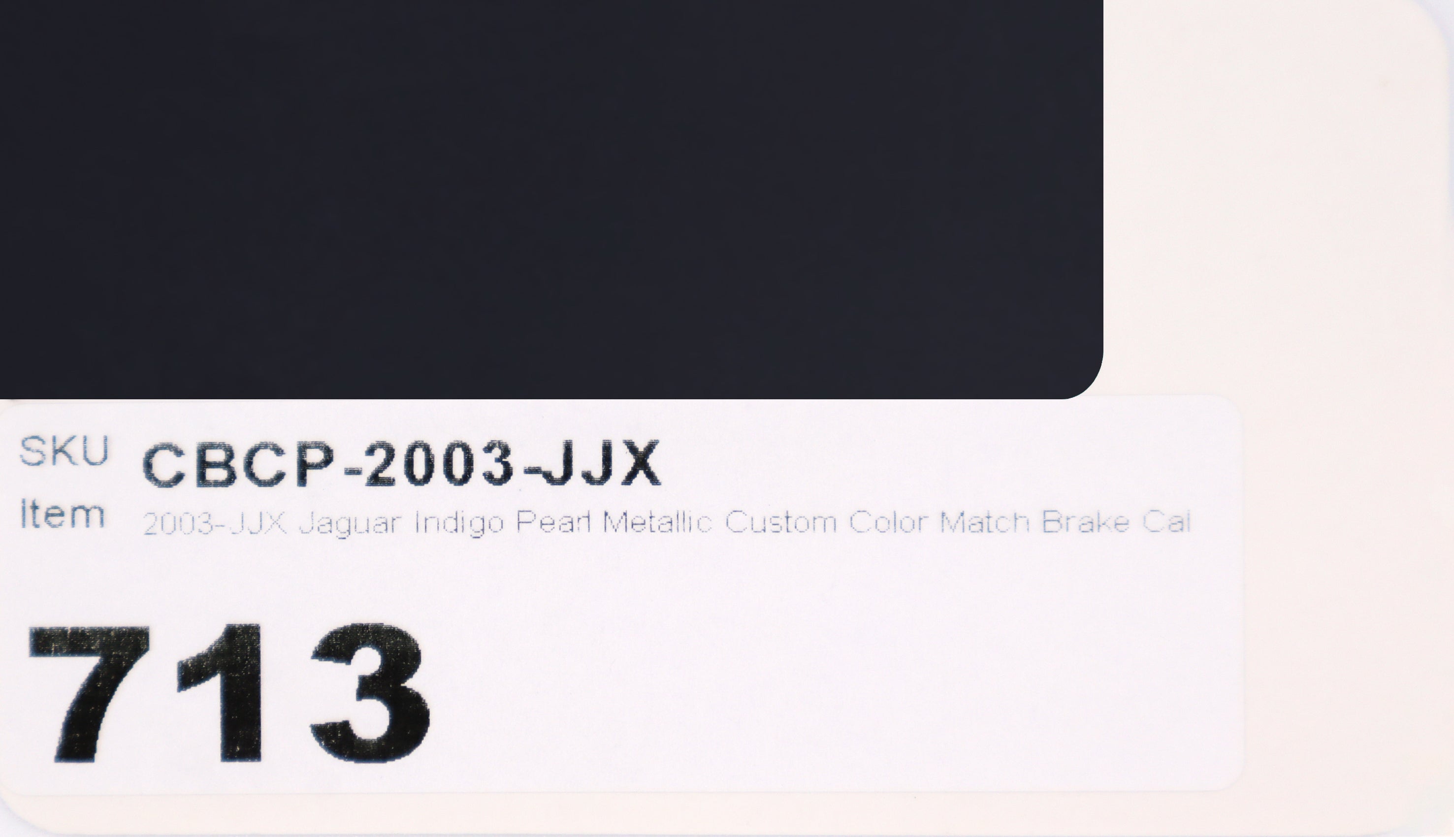 2003-JJX Jaguar Indigo Pearl Metallic Custom Color Match Brake Caliper Paint