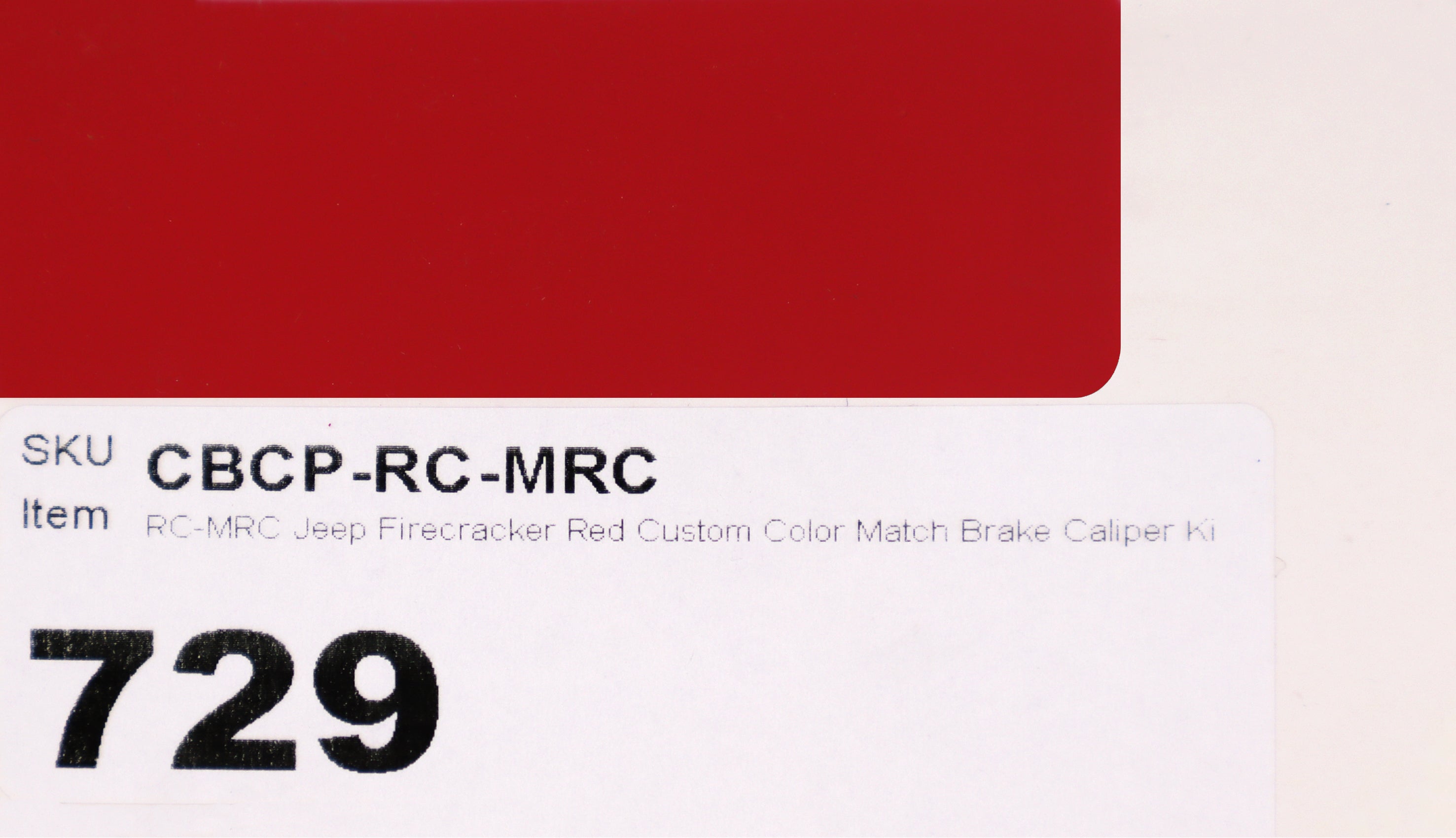 RC-MRC Jeep Firecracker Red Custom Color Match Brake Caliper Paint