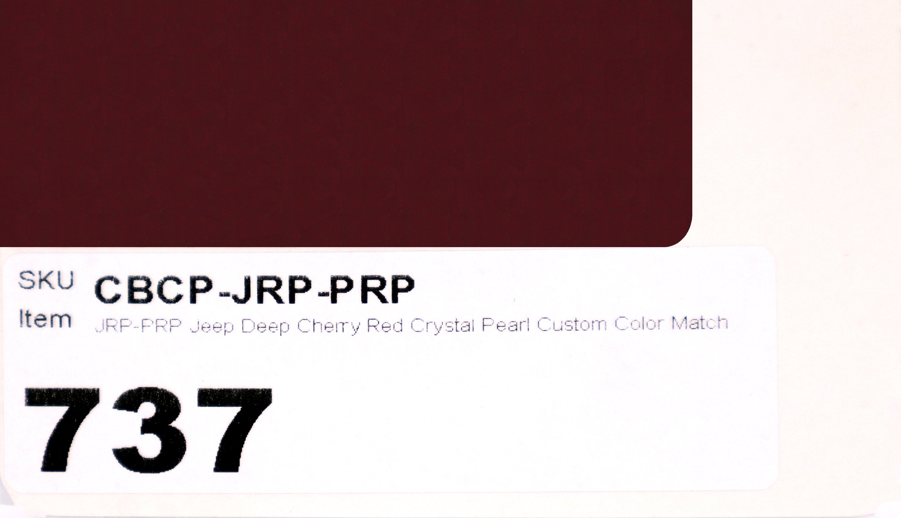 JRP-PRP Jeep Deep Cherry Red Crystal Pearl Custom Color Match Brake Caliper Paint