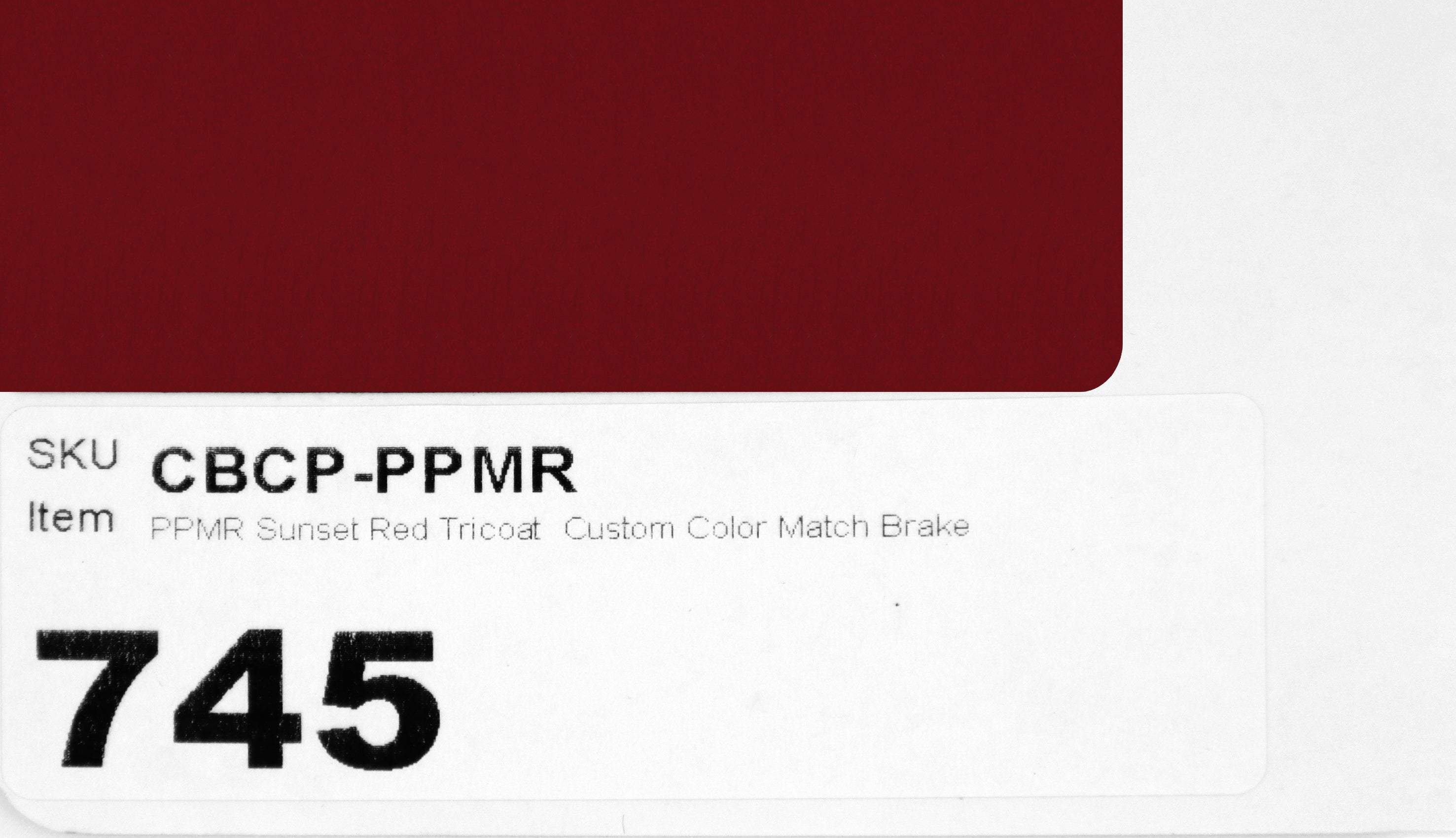 PPMR Sunset Red Tricoat Custom Color Match Brake Caliper Paint