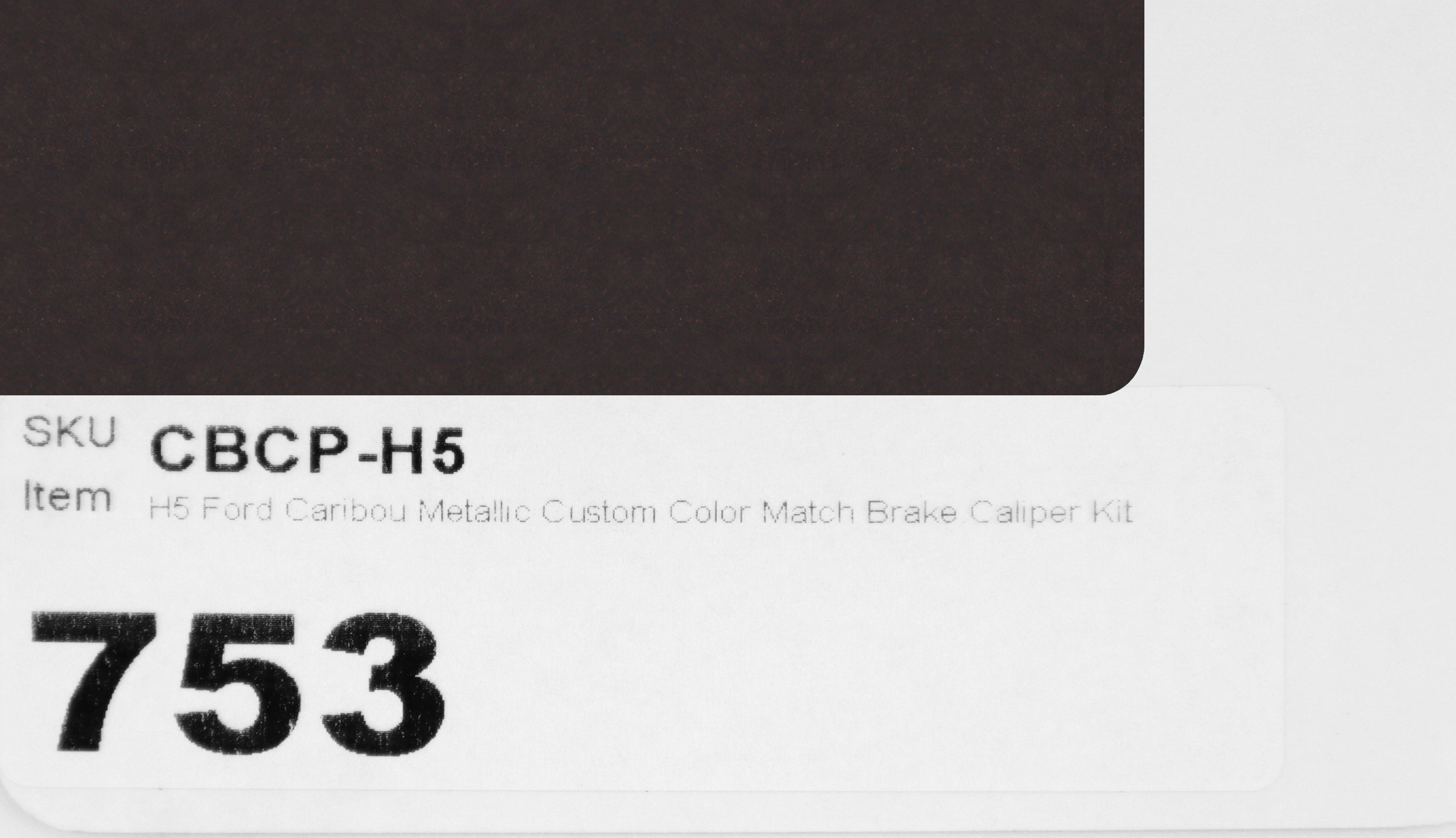 H5 Ford Caribou Metallic Custom Color Match Brake Caliper Paint