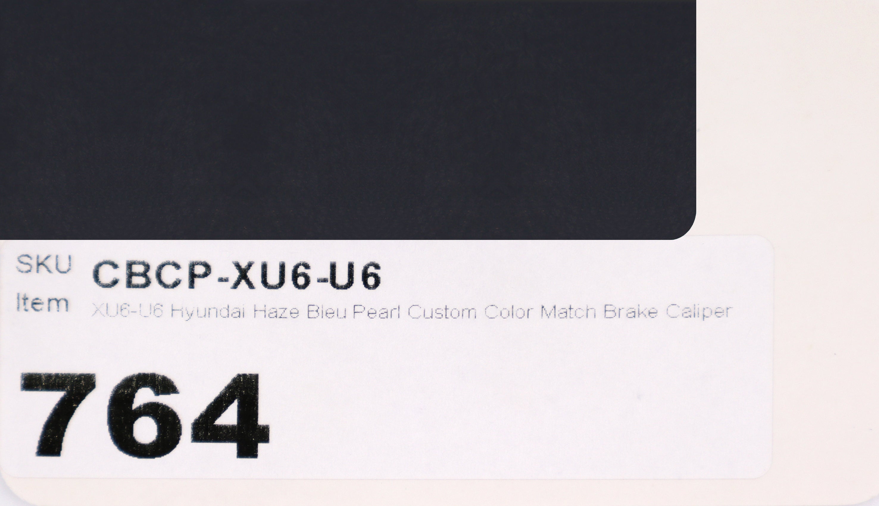 XU6-U6 Hyundai Haze Bleu Pearl Custom Color Match Brake Caliper Paint
