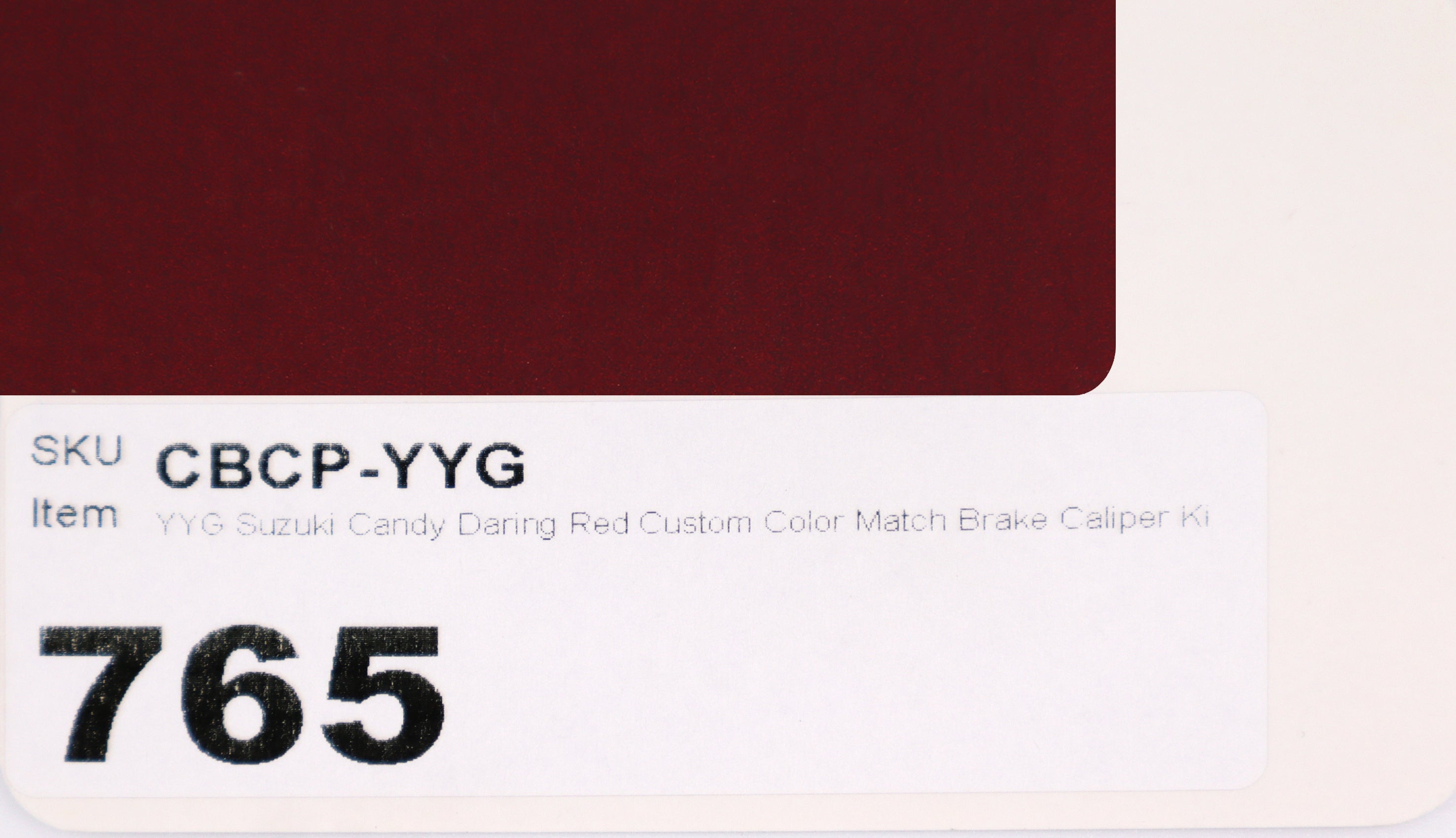 YYG Suzuki Candy Daring Red Custom Color Match Brake Caliper Paint