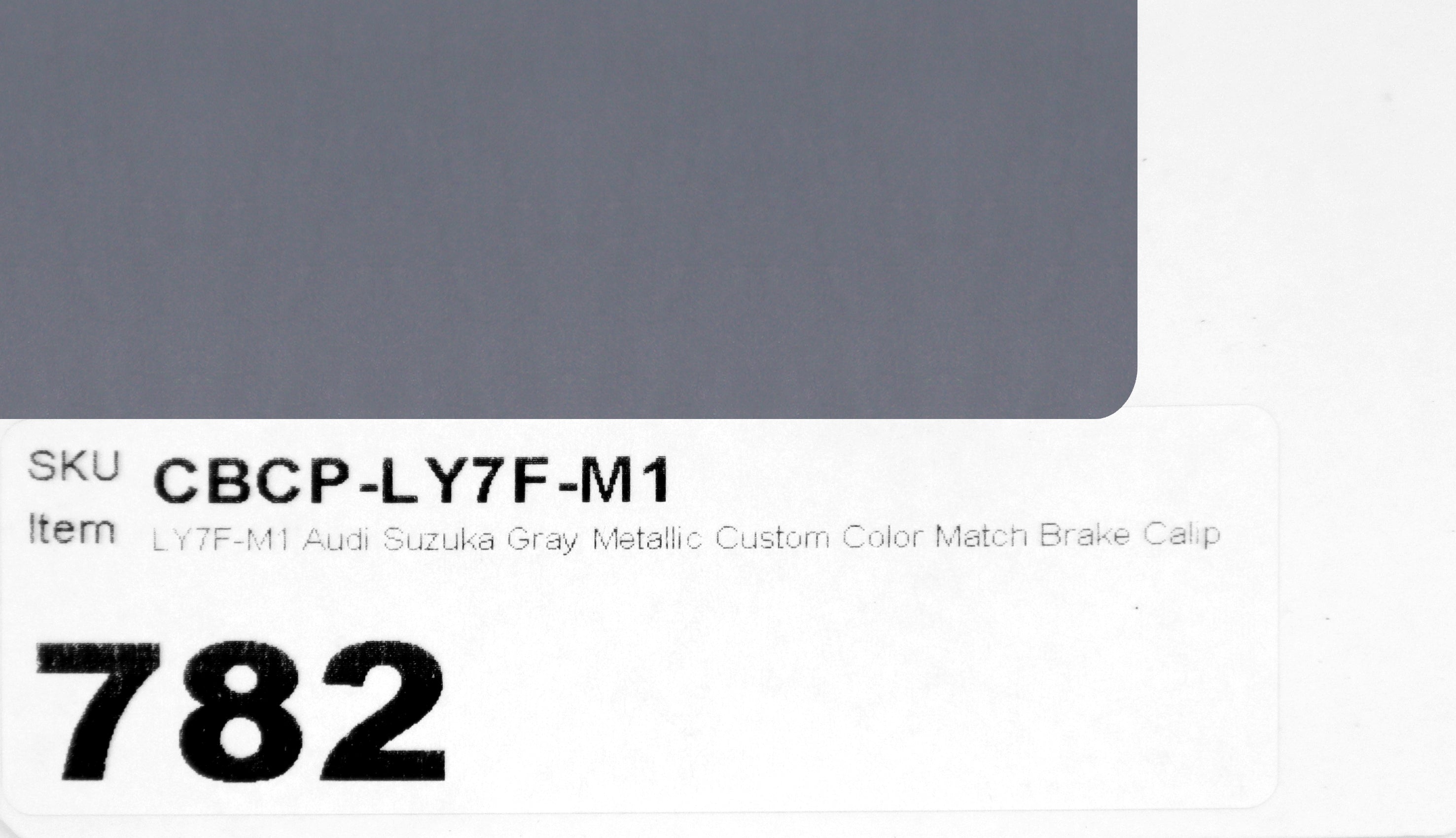 LY7F-M1 Audi Suzuka Gray Metallic Custom Color Match Brake Caliper Paint