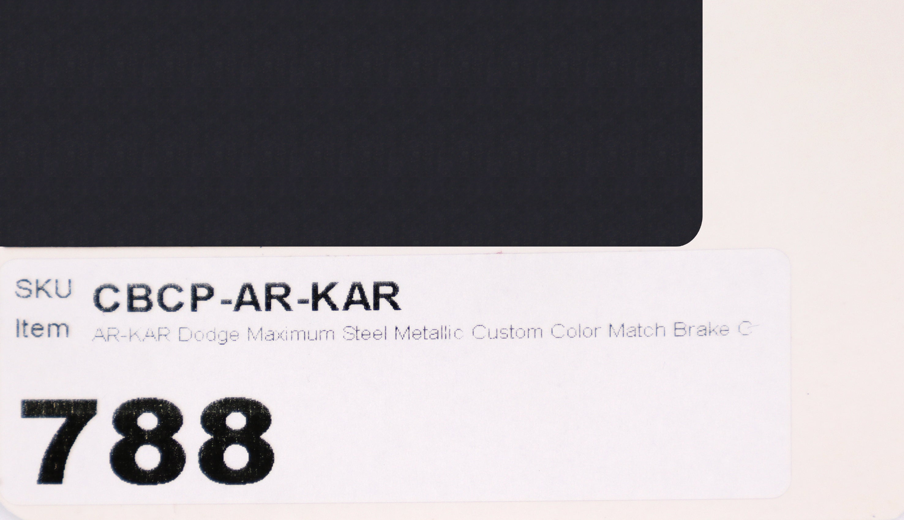 AR-KAR Dodge Maximum Steel Metallic Custom Color Match Brake Caliper Paint