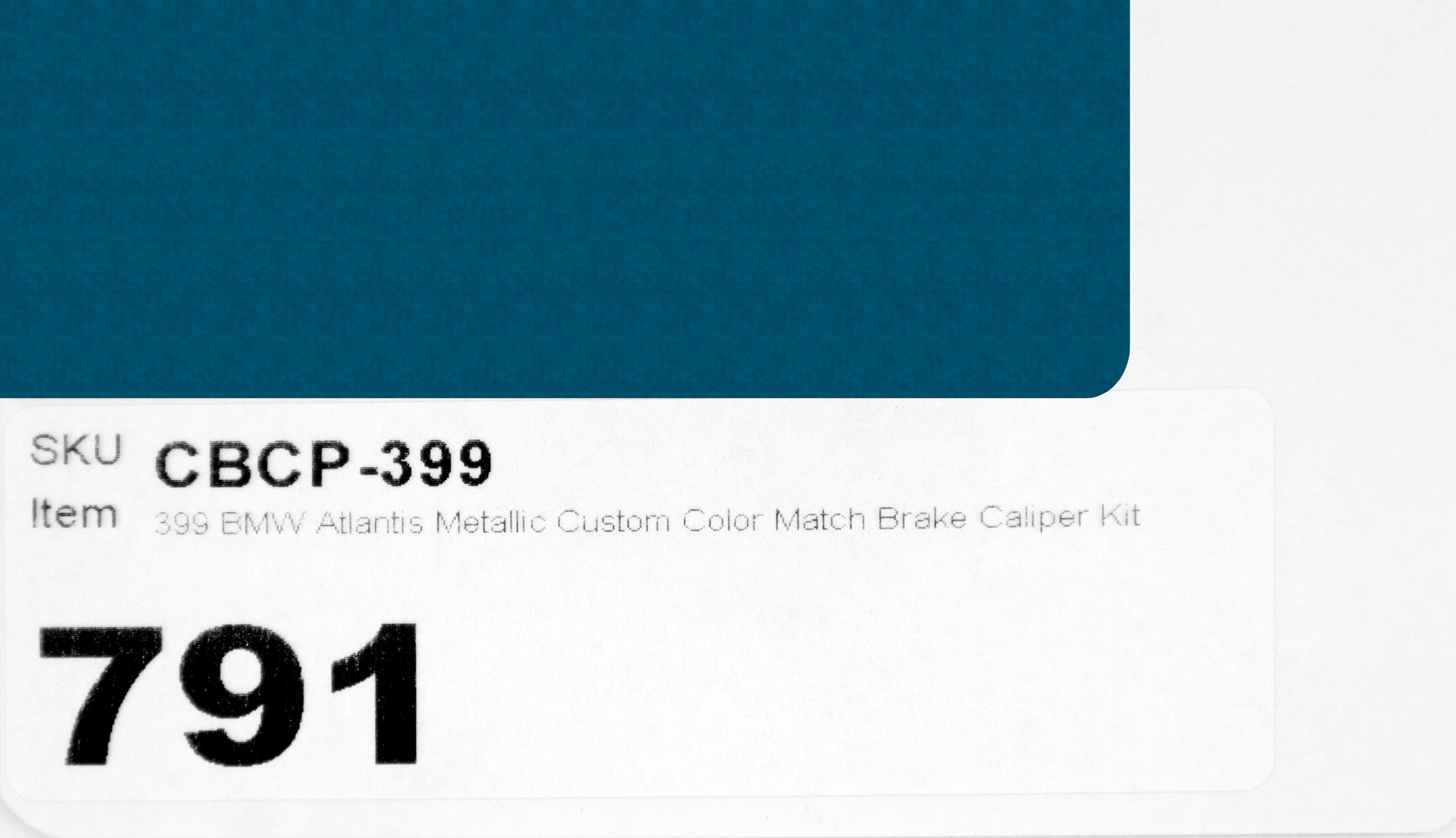 399 BMW Atlantis Metallic Custom Color Match Brake Caliper Paint