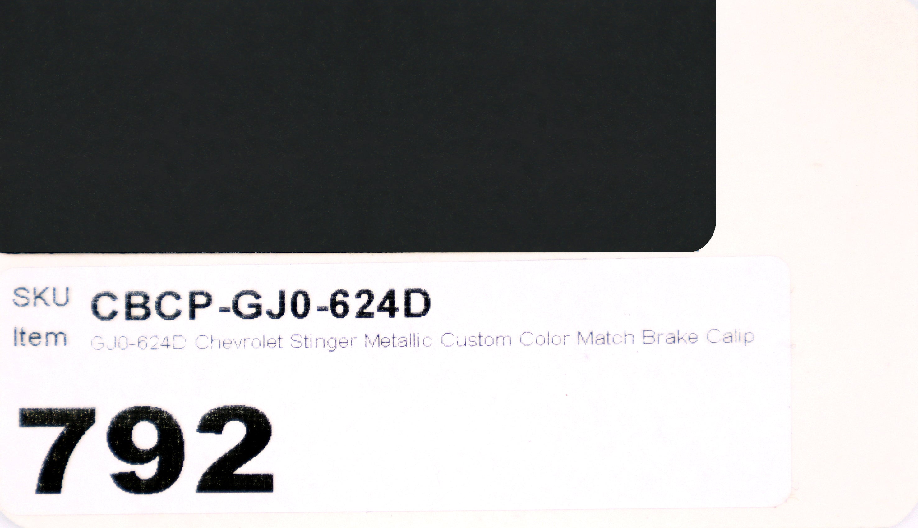 GJ0-624D Chevrolet Stinger Metallic Custom Color Match Brake Caliper Paint