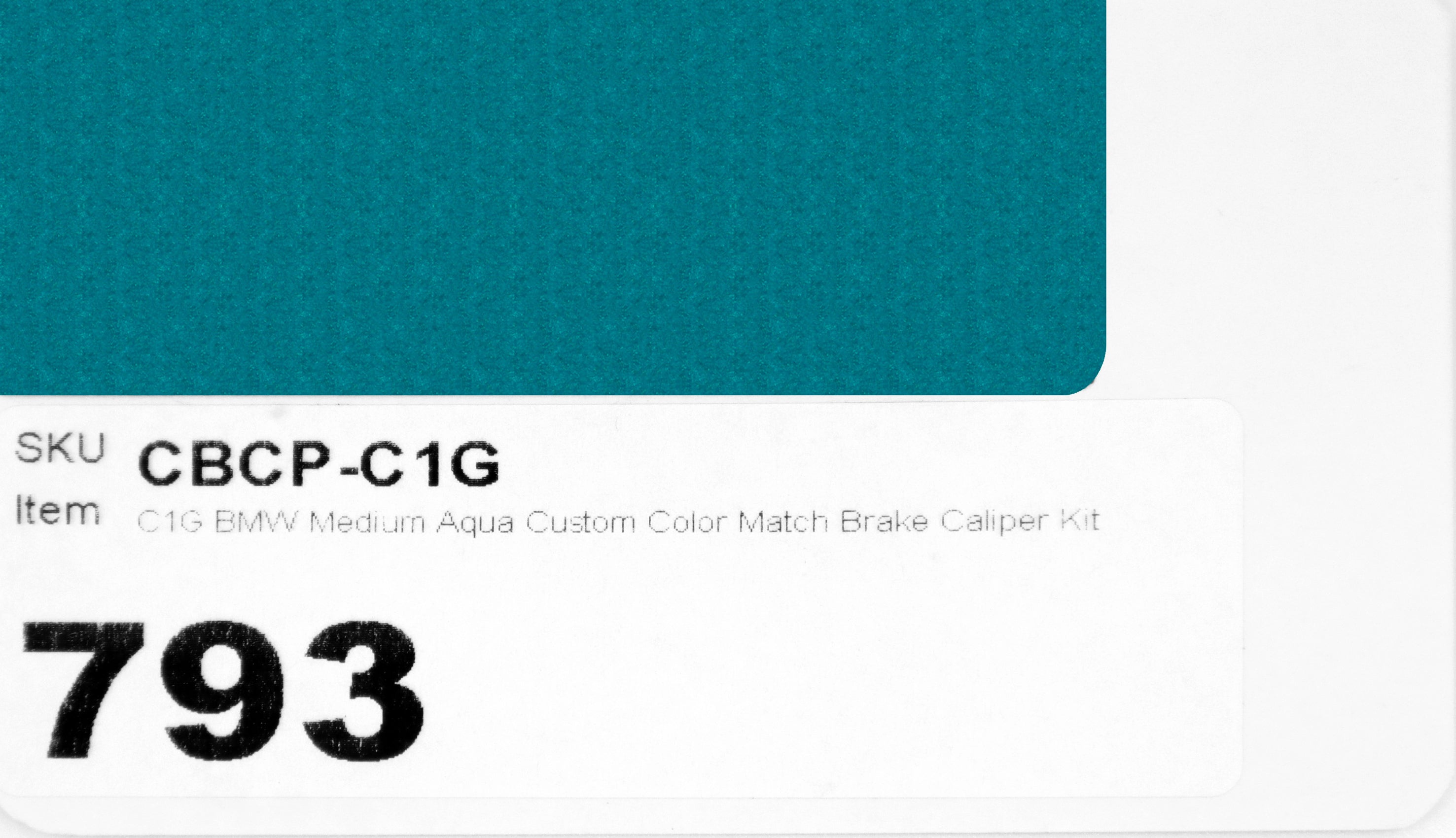 C1G BMW Medium Aqua Custom Color Match Brake Caliper Paint
