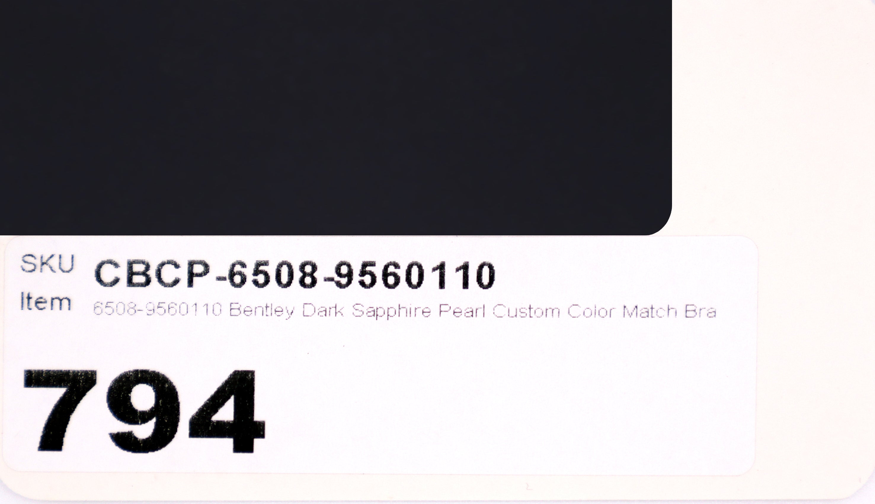 6508-9560110 Bentley Dark Sapphire Pearl Custom Color Match Brake Caliper Paint