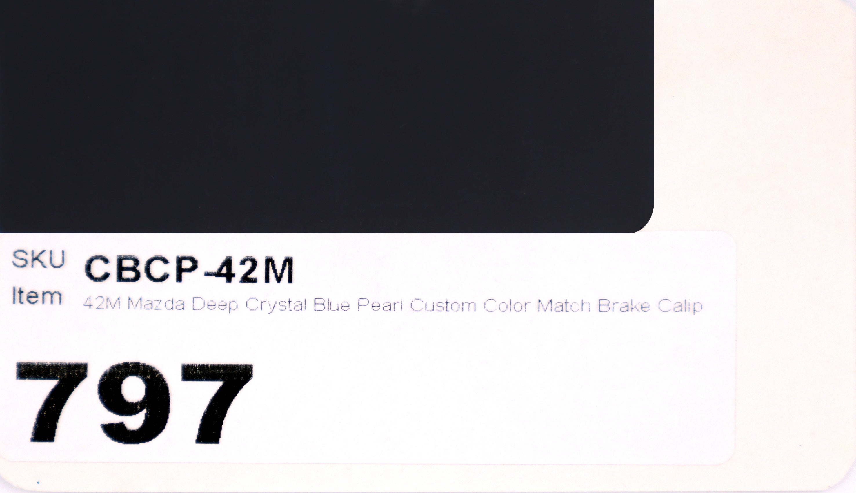 42M Mazda Deep Crystal Blue Pearl Custom Color Match Brake Caliper Paint