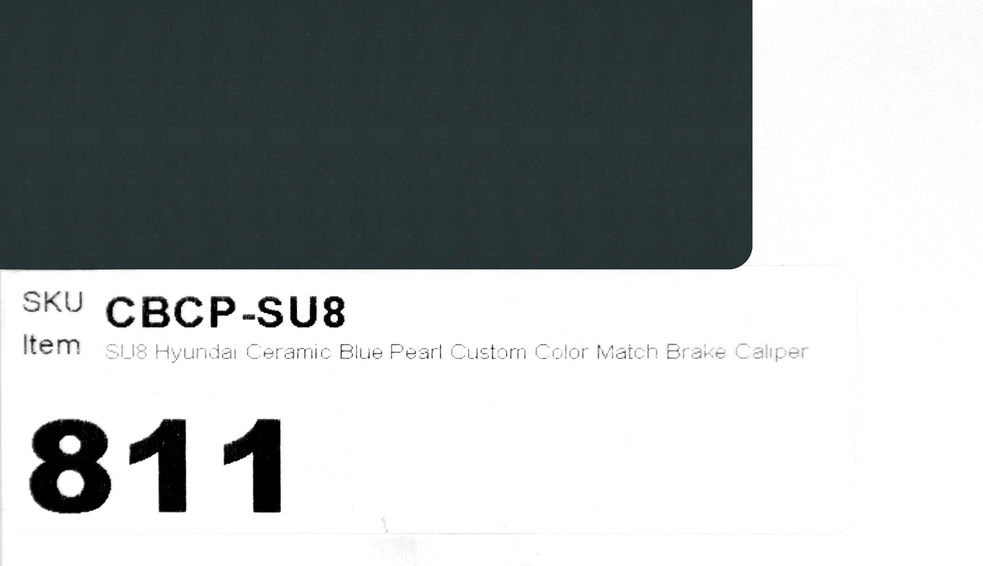 SU8 Hyundai Ceramic Blue Pearl Custom Color Match Brake Caliper Paint