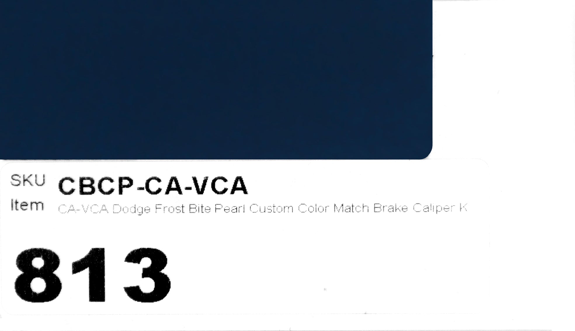 CA-VCA Dodge Frost Bite Pearl Custom Color Match Brake Caliper Paint