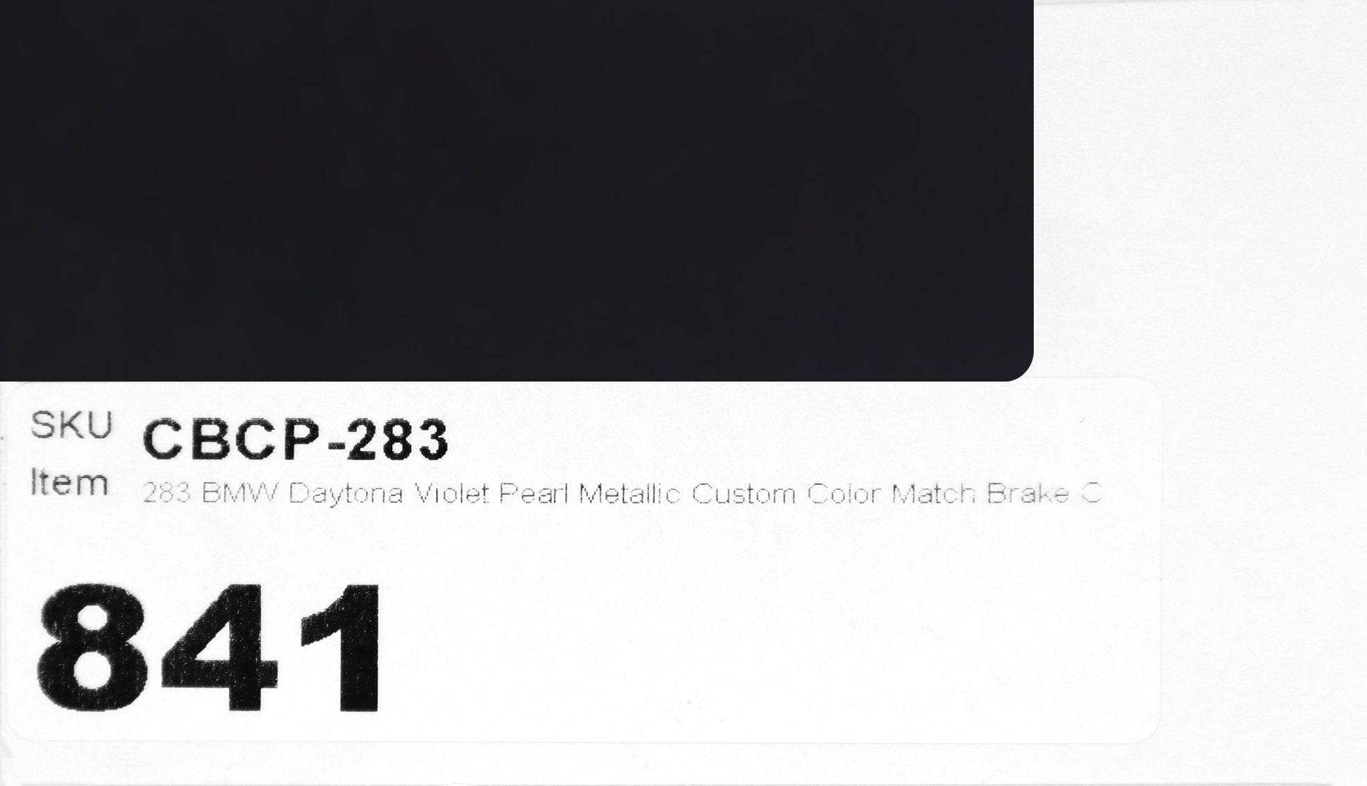 283 BMW Daytona Violet Pearl Metallic Custom Color Match Brake Caliper Paint
