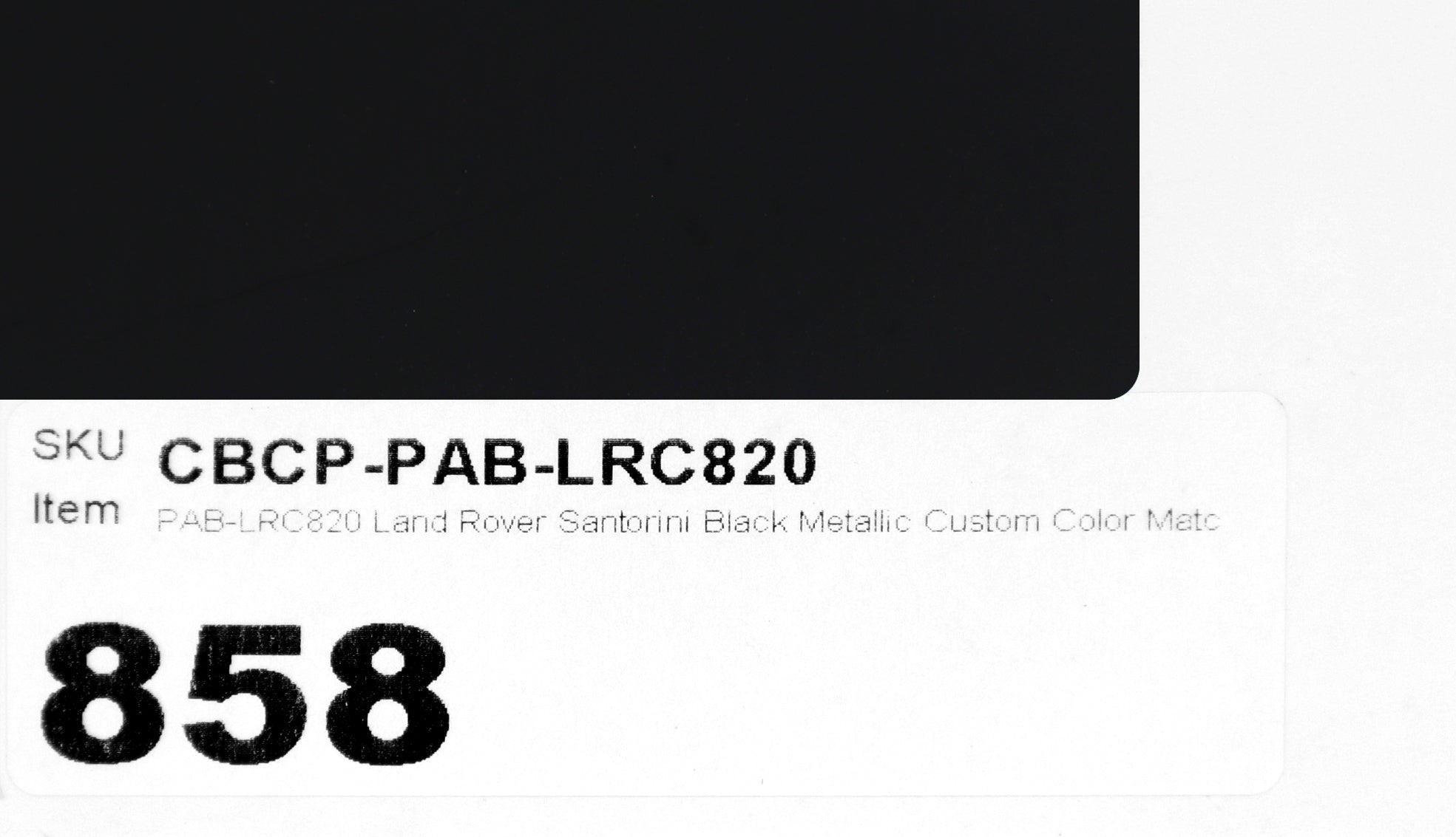 PAB-LRC820 Land Rover Santorini Black Metallic Custom Color Match Brake Caliper Paint
