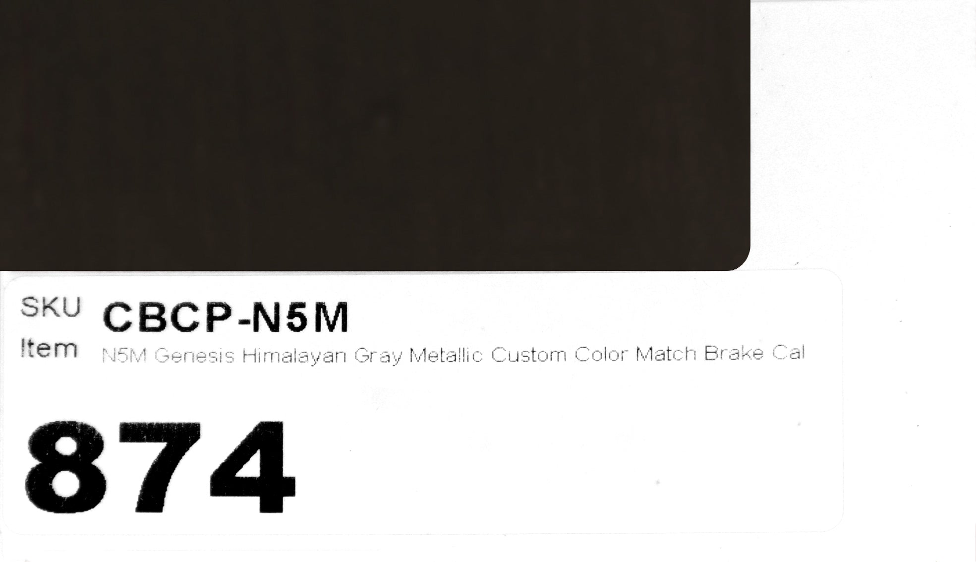 N5M Genesis Himalayan Gray Metallic Custom Color Match Brake Caliper Paint