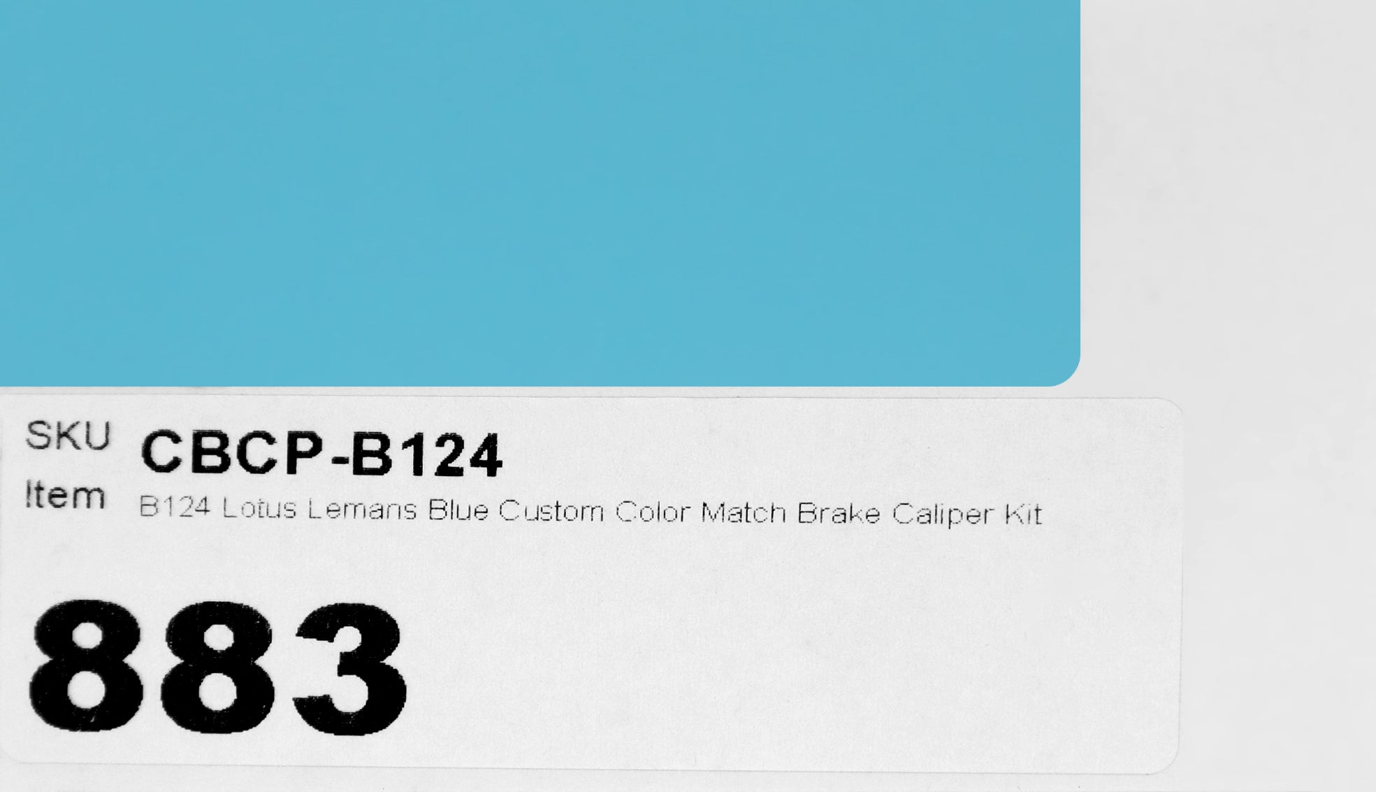 B124 Lotus Lemans Blue Custom Color Match Brake Caliper Paint