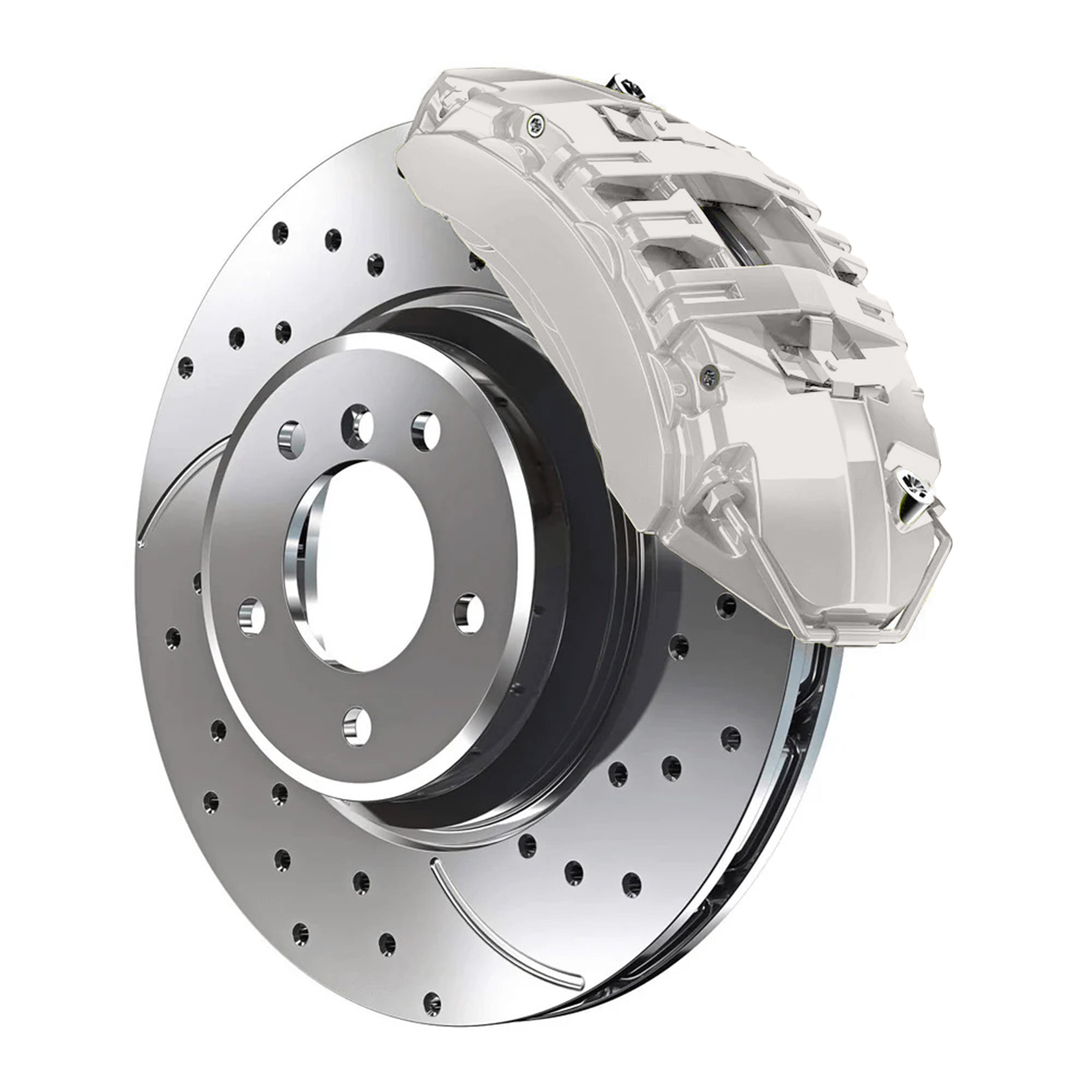 W7 Dodge Charger Bright White Custom Color Match Brake Caliper Paint