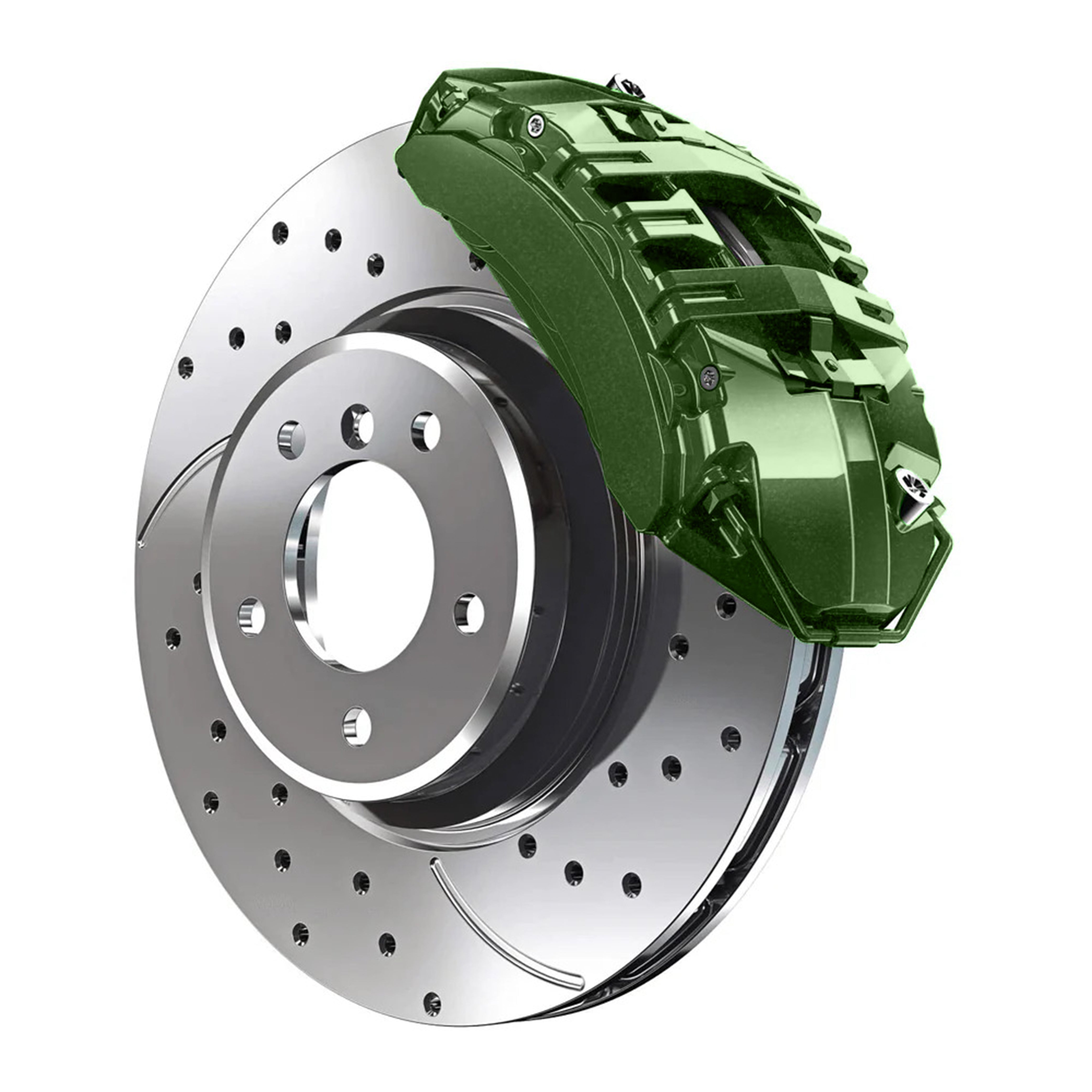 GE Green with Envy Pearl Dodge Custom Color Match Brake Caliper Paint