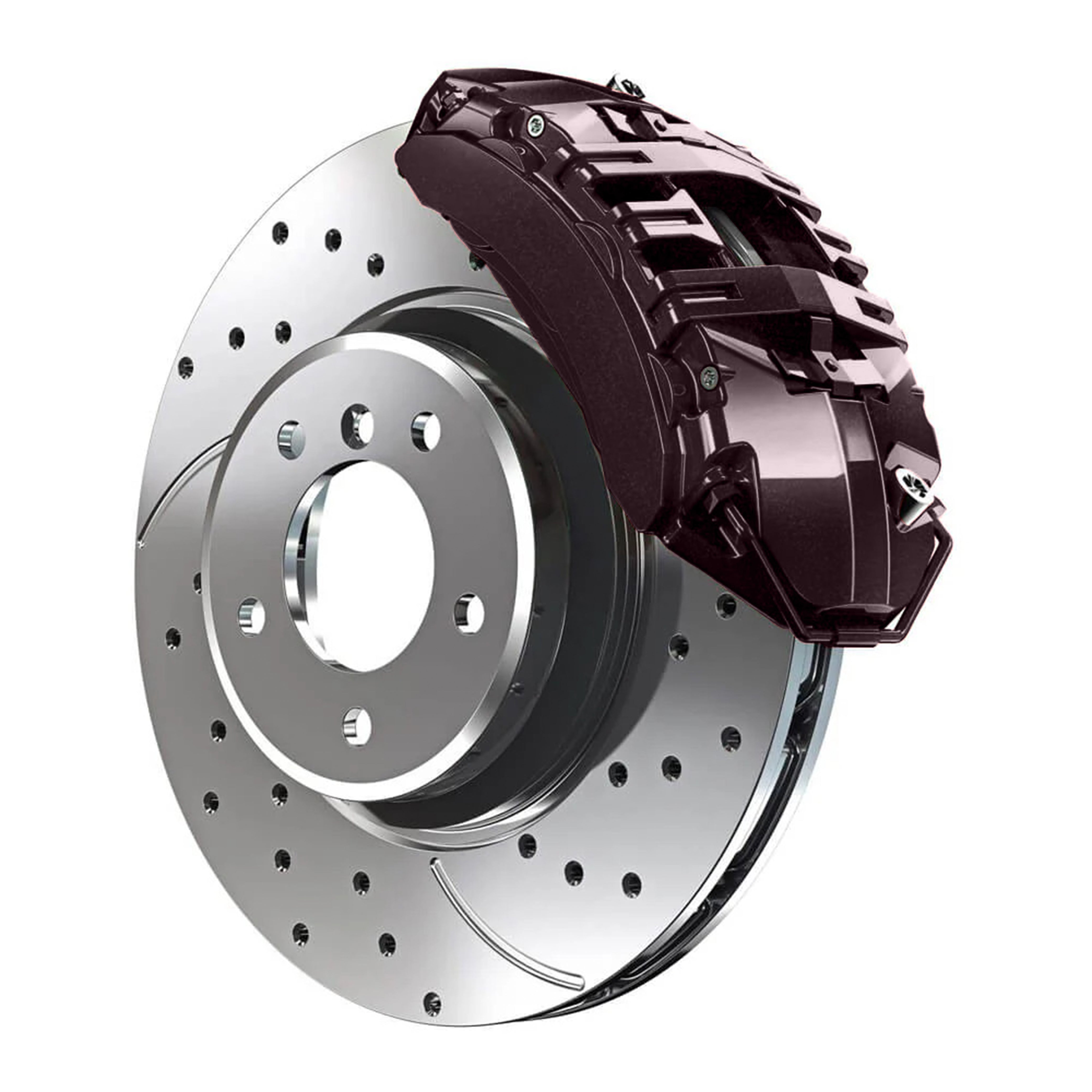 HP Deep Plum Pearl Chrysler Custom Color Match Brake Caliper Paint
