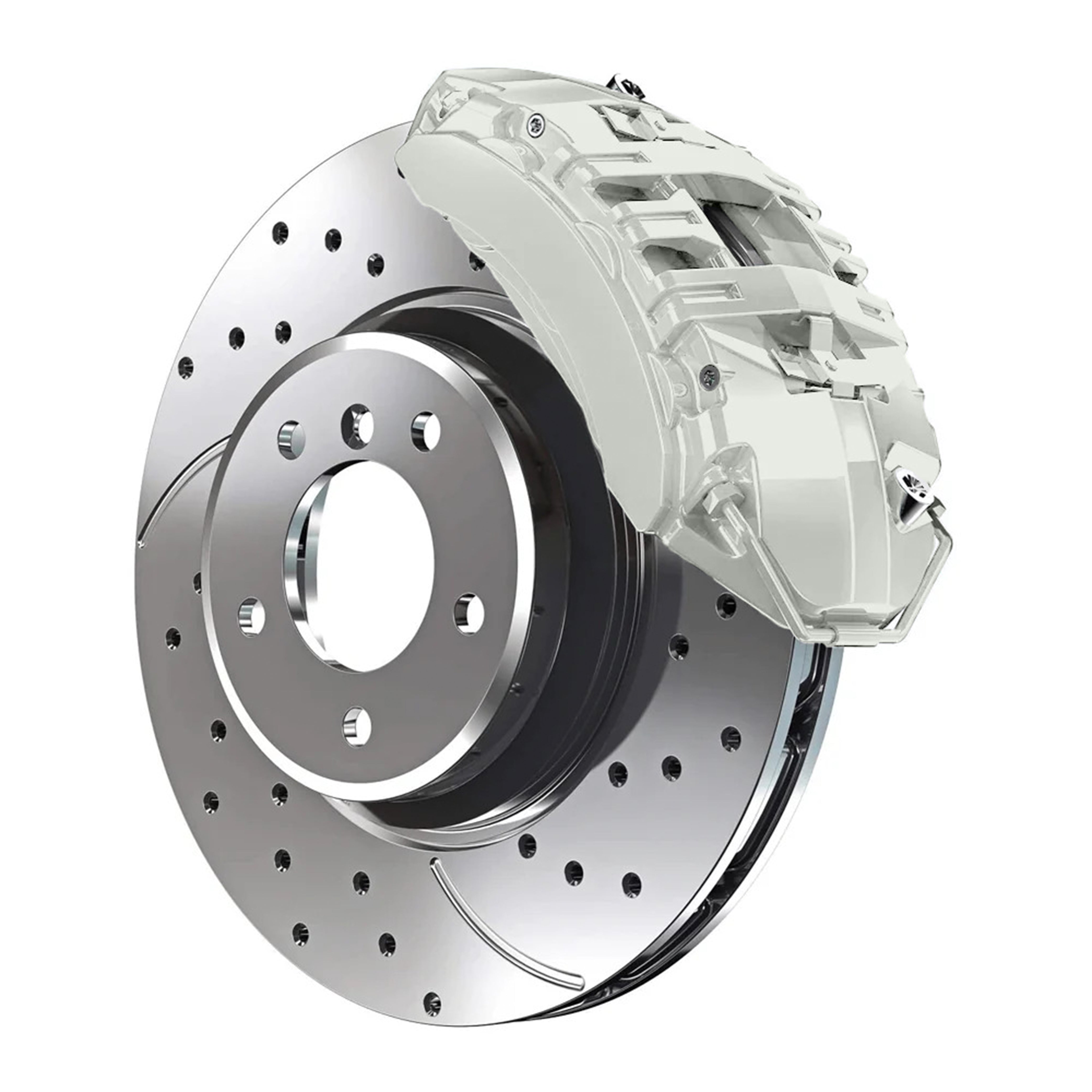 650 Mercedes Benz Calcite White Custom Color Match Brake Caliper Paint