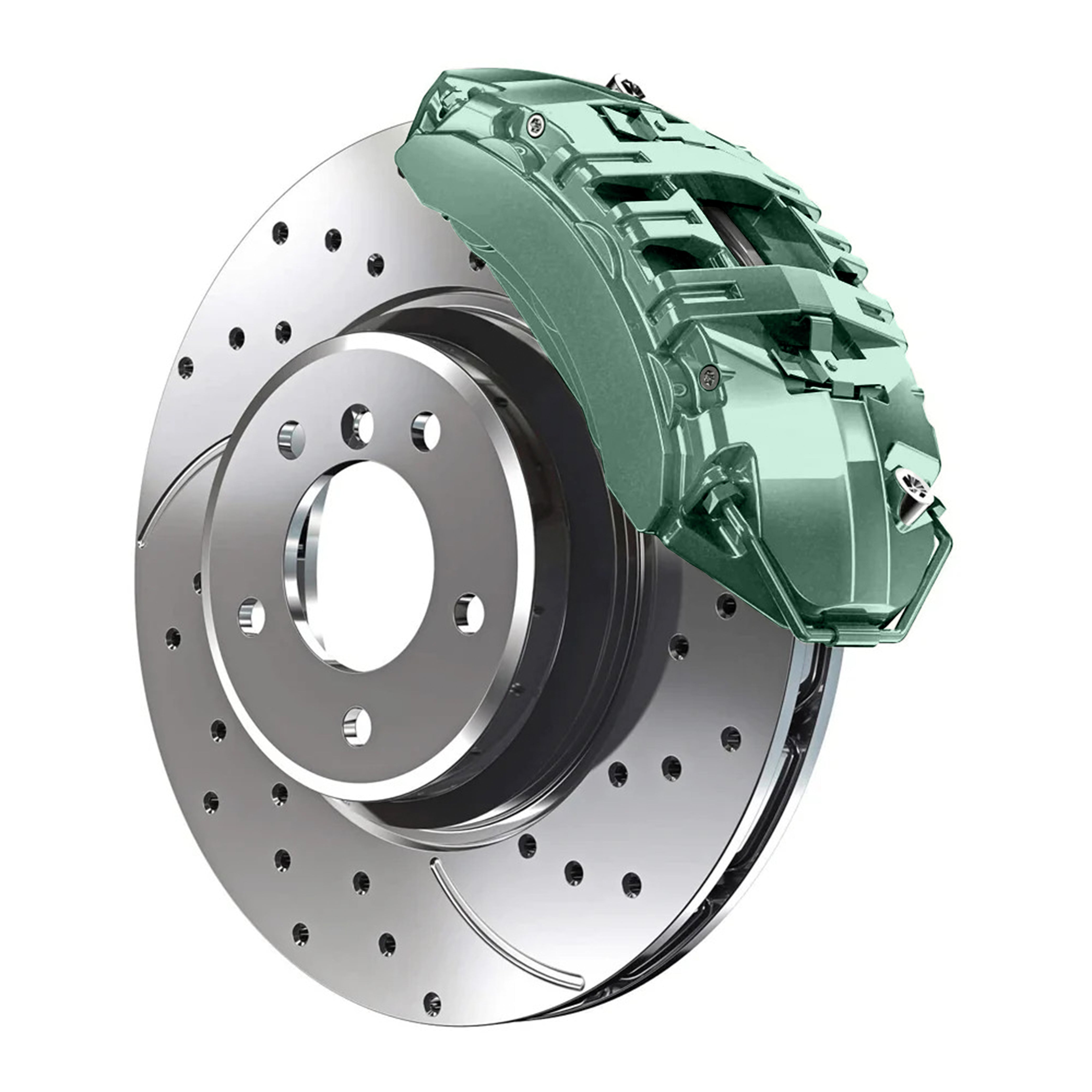 6U7 Toyota Cyber Green Custom Color Match Brake Caliper Paint Kit