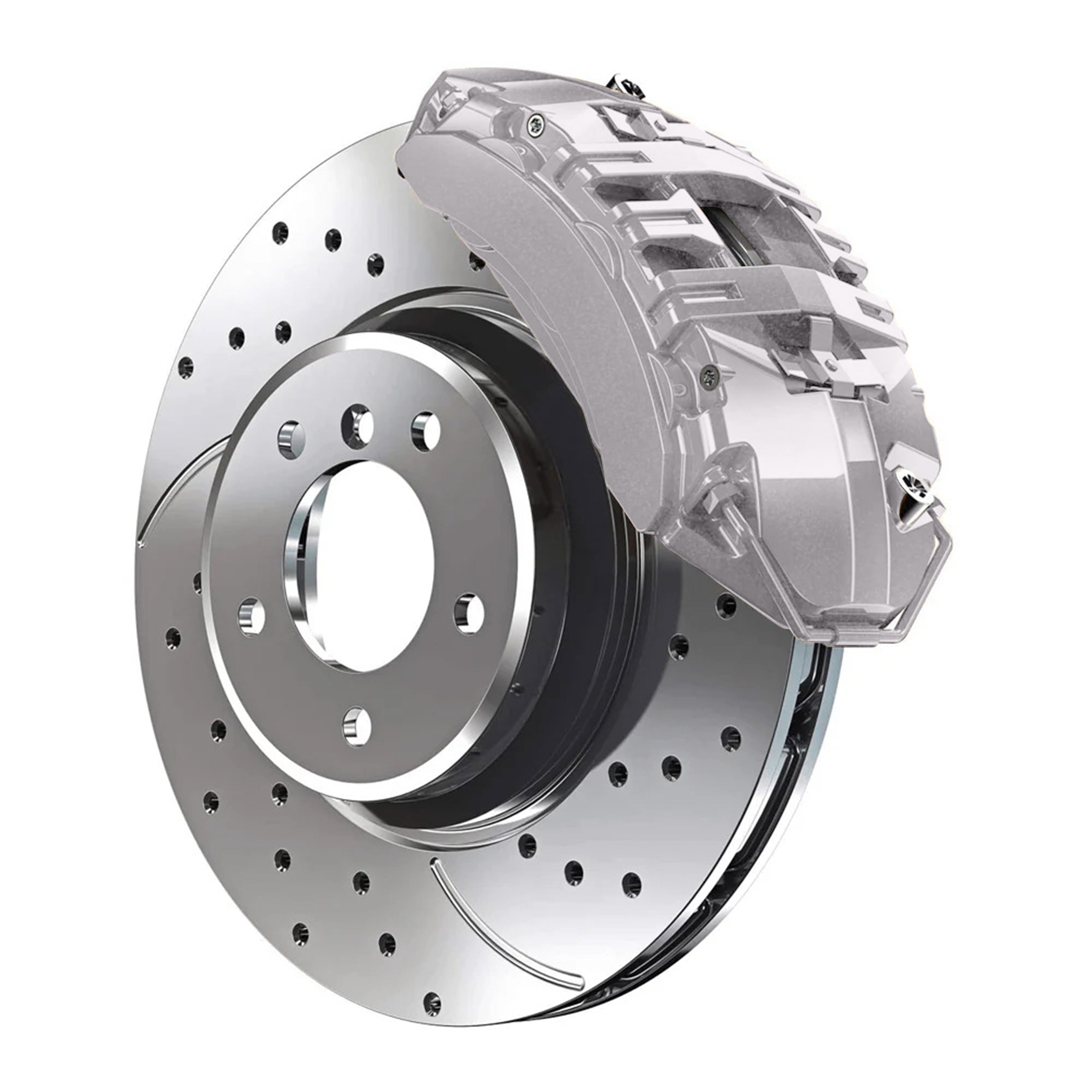 044-0044 Mercedes Atlantic Gray Metallic (matte) Custom Color Match Brake Caliper Paint Kit