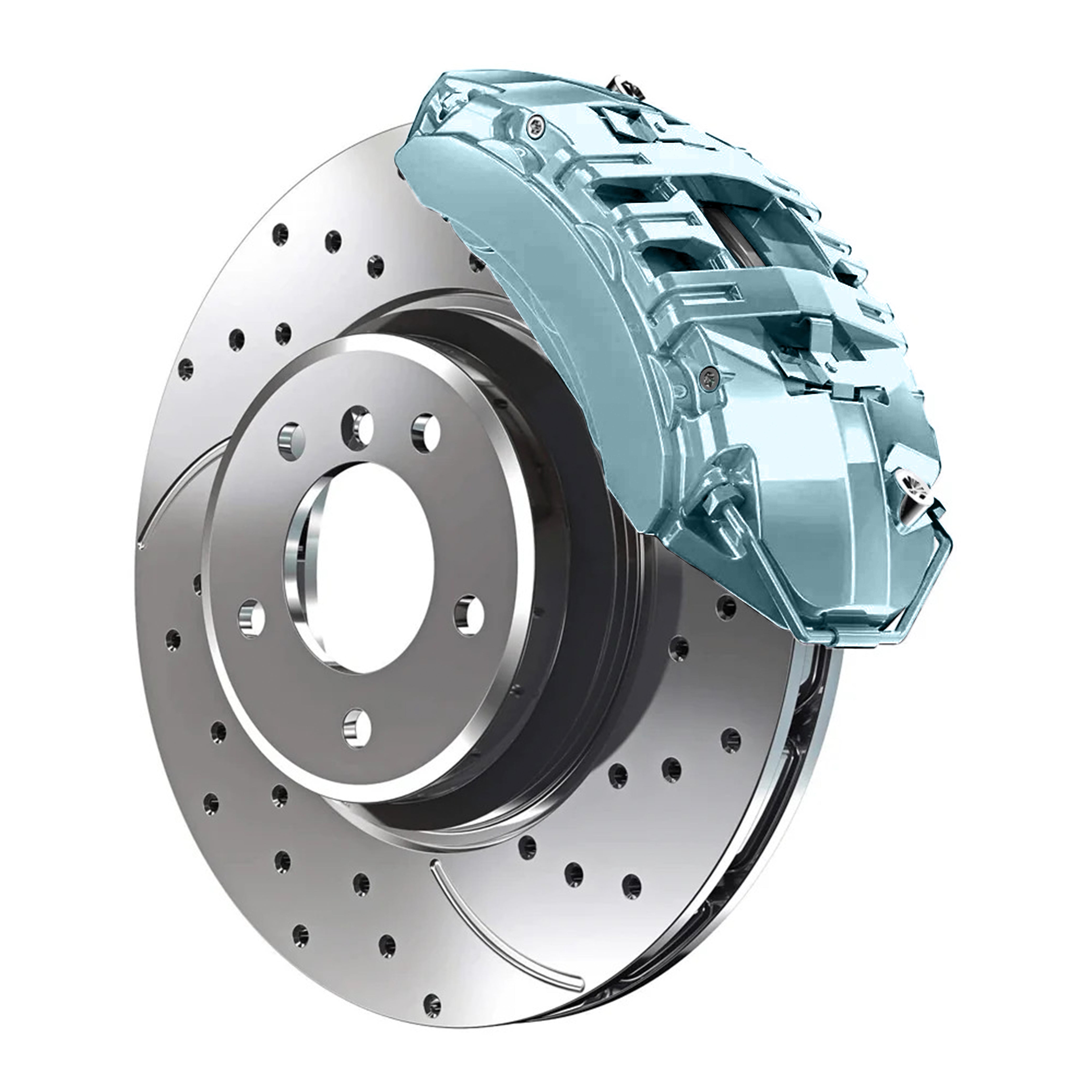 23C Mazda Crystal Blue Pearl Metallic Custom Color Match Brake Caliper Paint