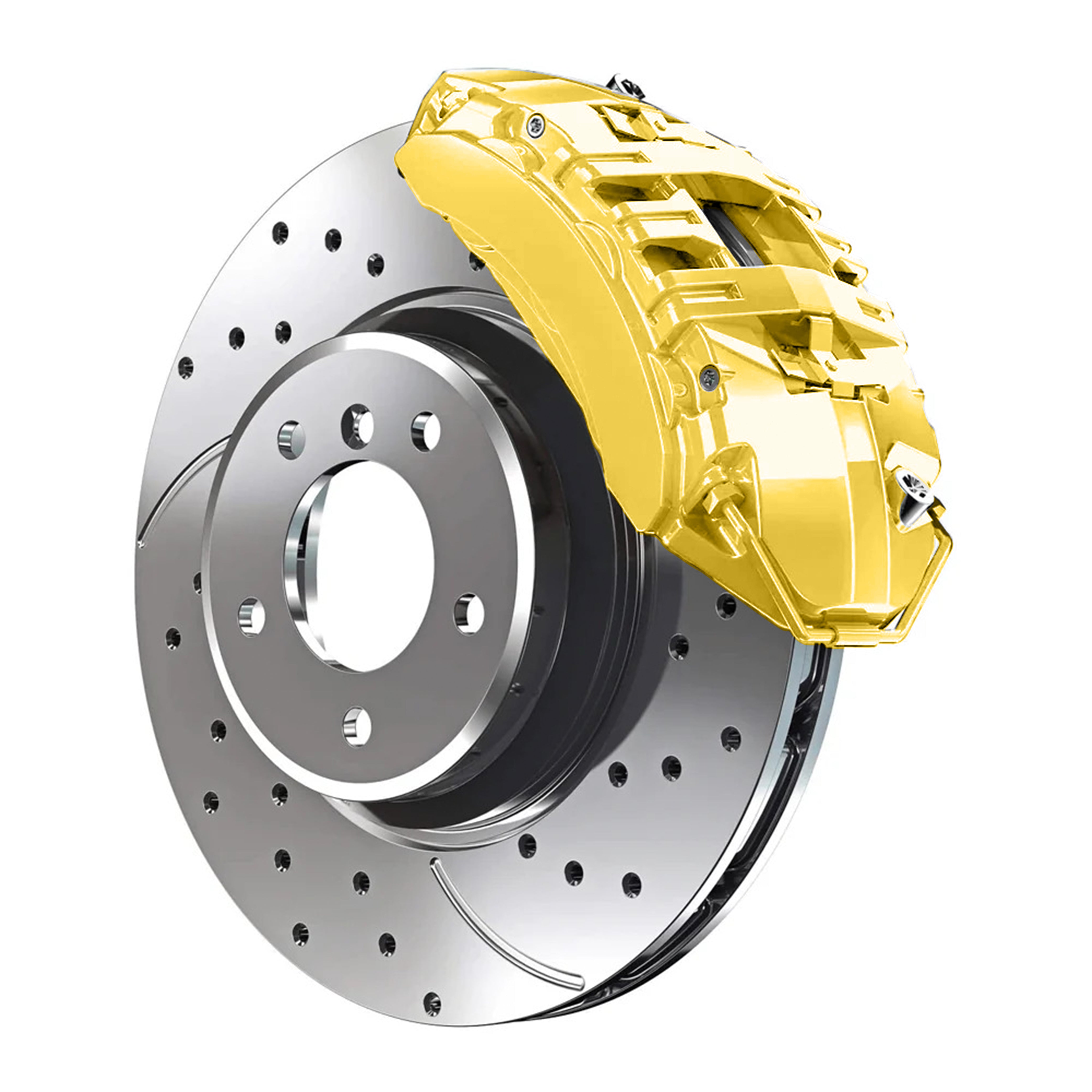 984 Chevrolet Daytona Yellow Custom Color Match Brake Caliper Paint